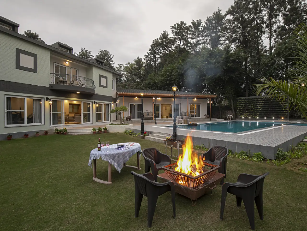  Esh | Charming Pet-friendly 6-BHK Villa With Private Pool & Garden