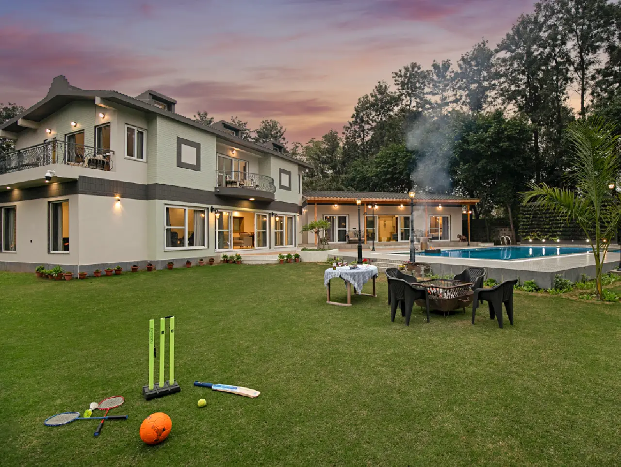  Esh | Charming Pet-friendly 6-BHK Villa With Private Pool & Garden