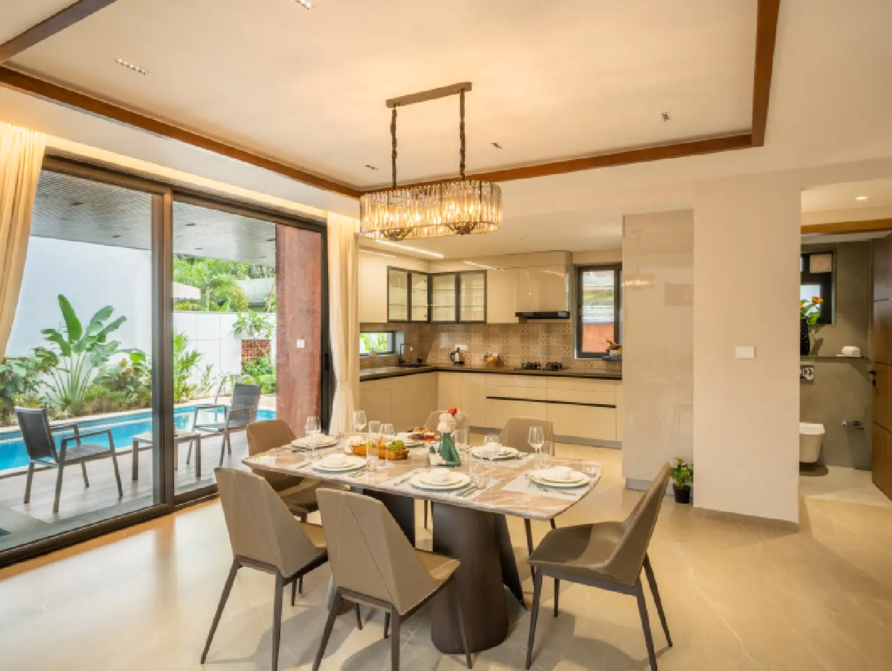Waves Cloud 7 Villa, Goa - Dining Area