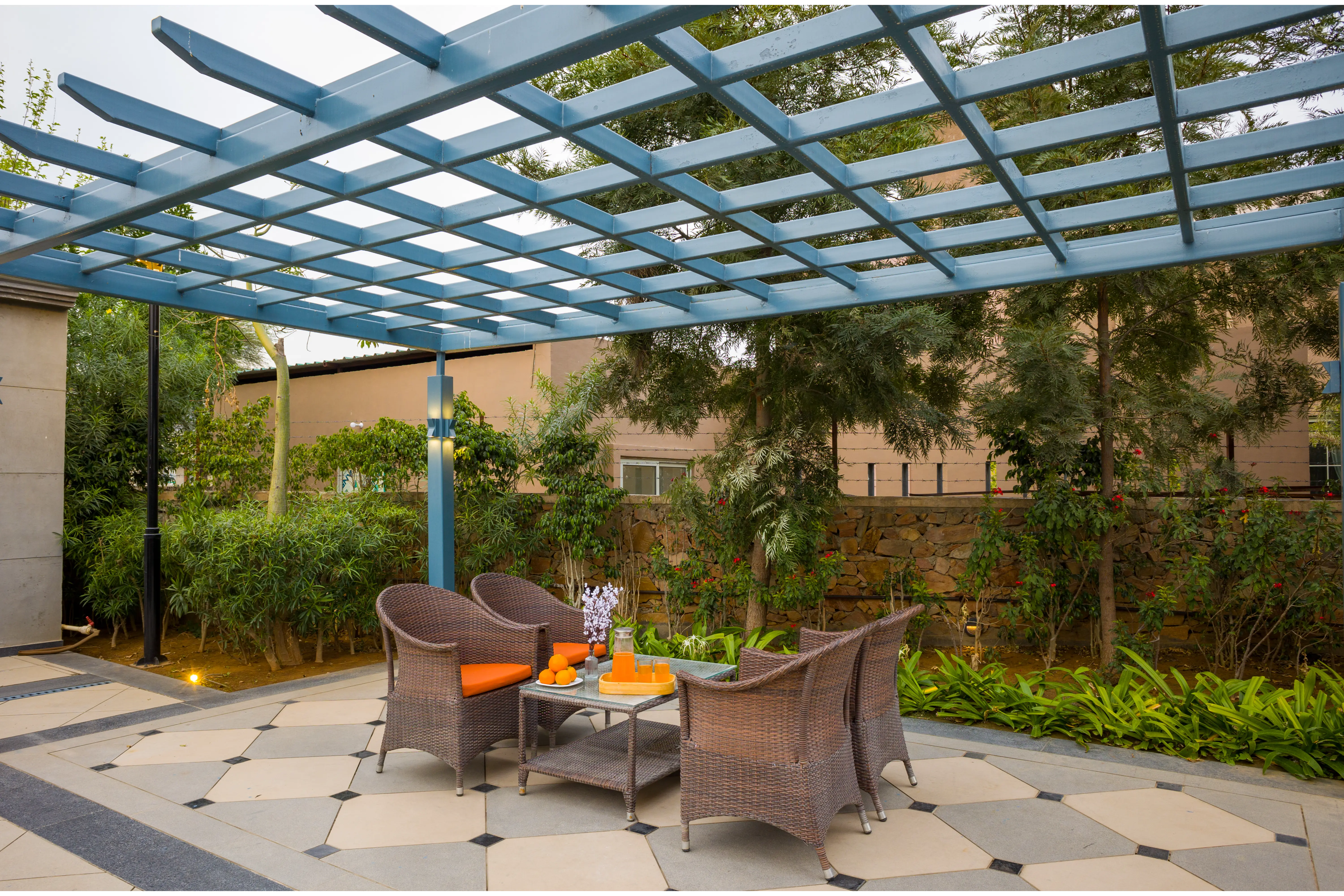 Noah’s Ark Villa, Jaipur - Poolside seating
