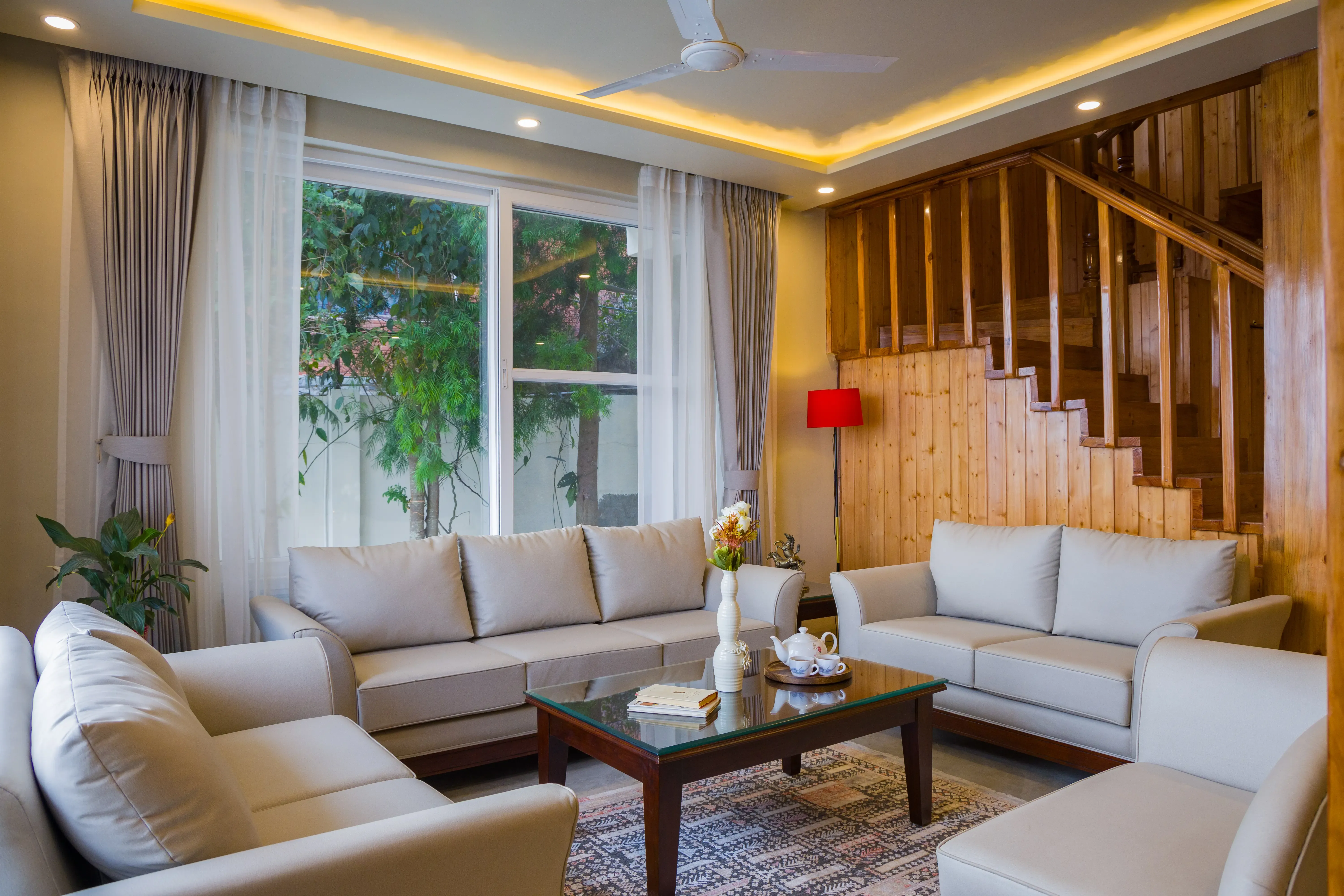 Twin Chalets Villa, Nainital - Living room 1