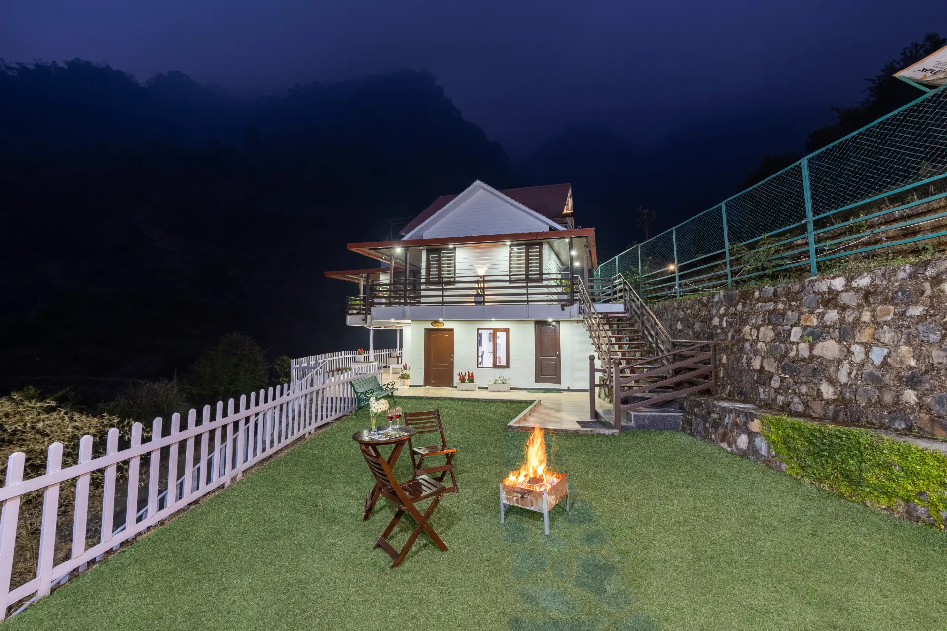 Madhuram Villa | Hillside Pet-Friendly 1-BHK Getaway With Attic, Balcony & Garden