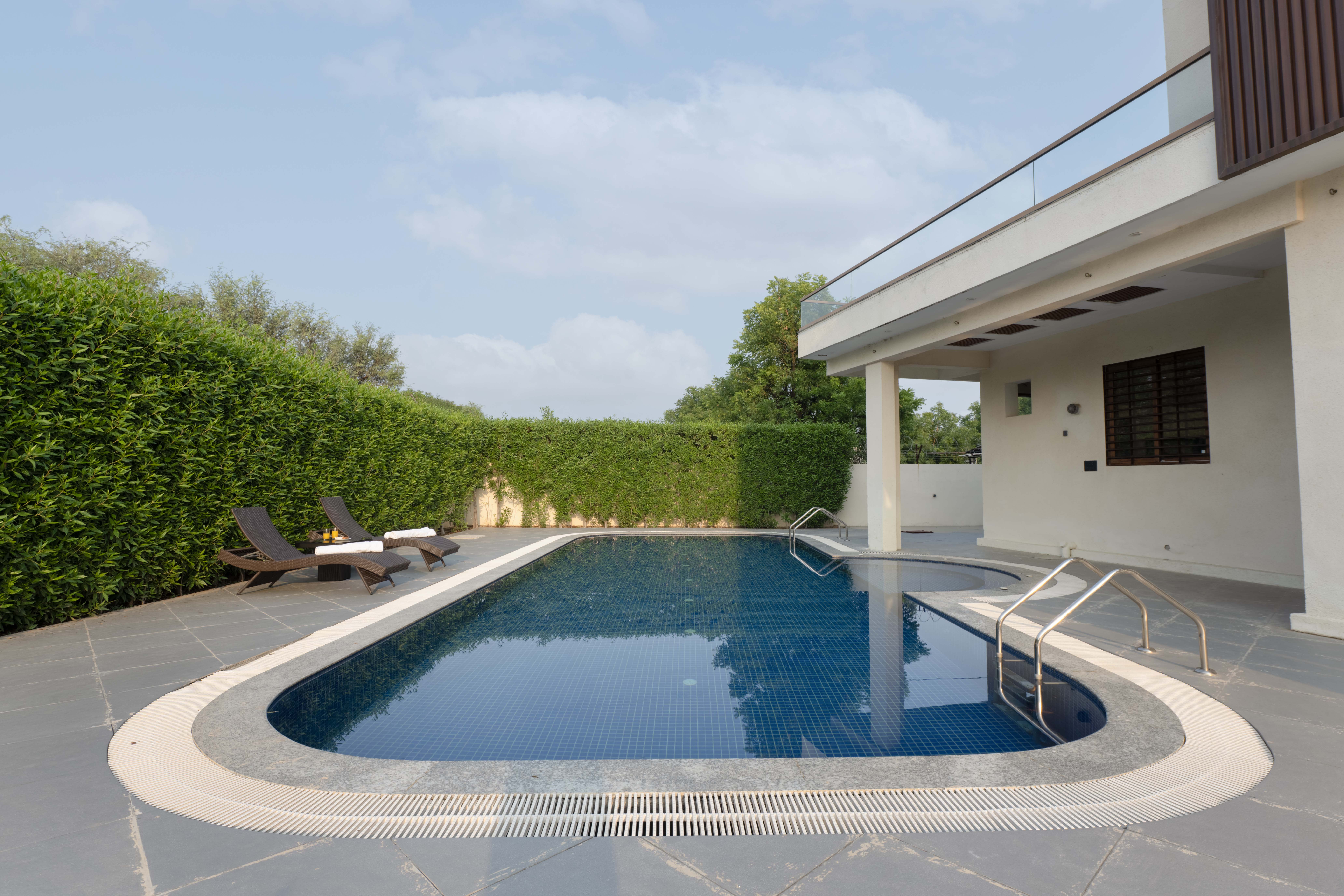 Chic 4-BHK Retreat with Private Pool, Terrace & Landscaped Garden | Pet-friendly — photo 31