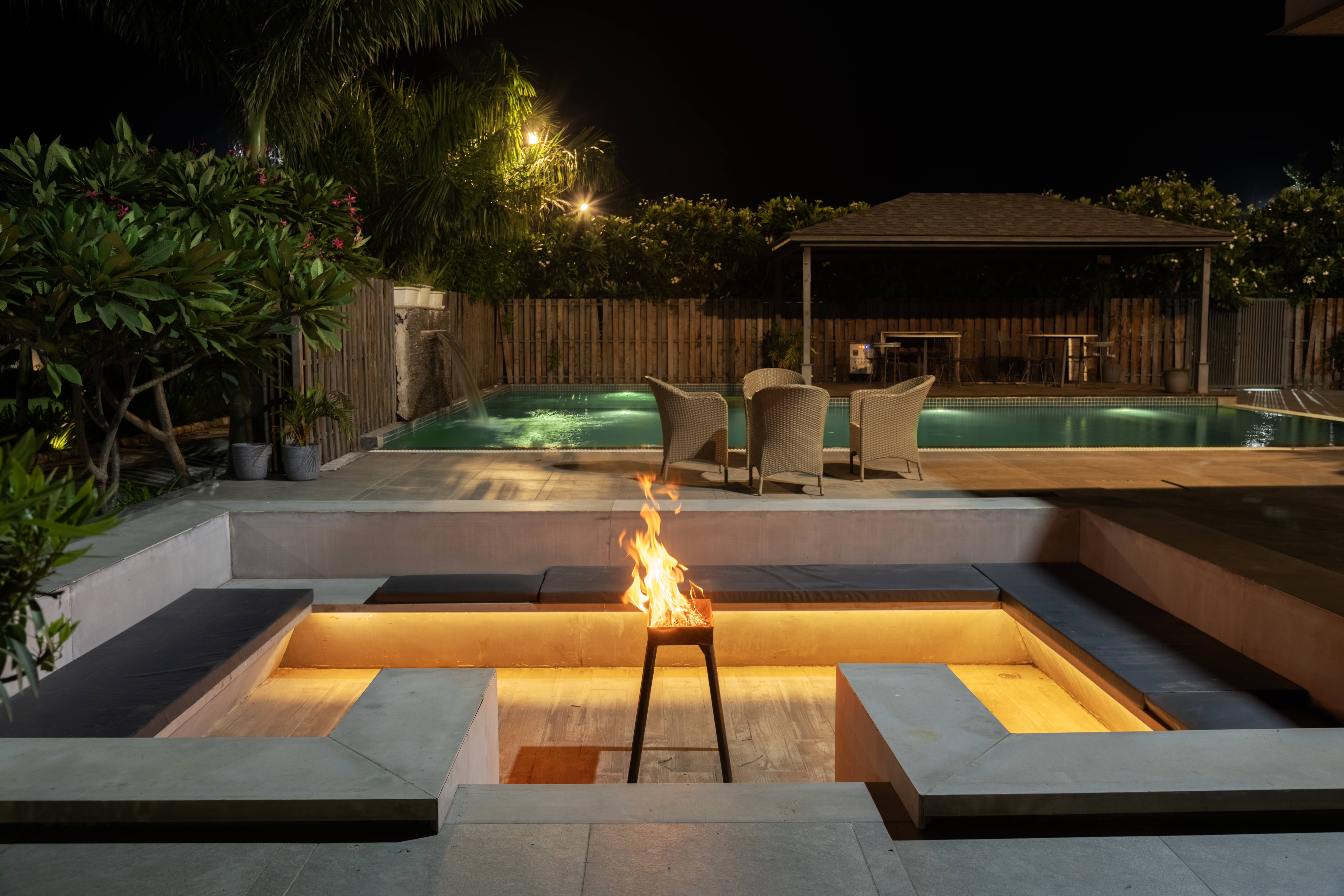 5-BHK Forest-View Villa with Private Pool, Gazebo, Indoor Games Lounge, Bonfire Area, Terrace & Garden — photo 8