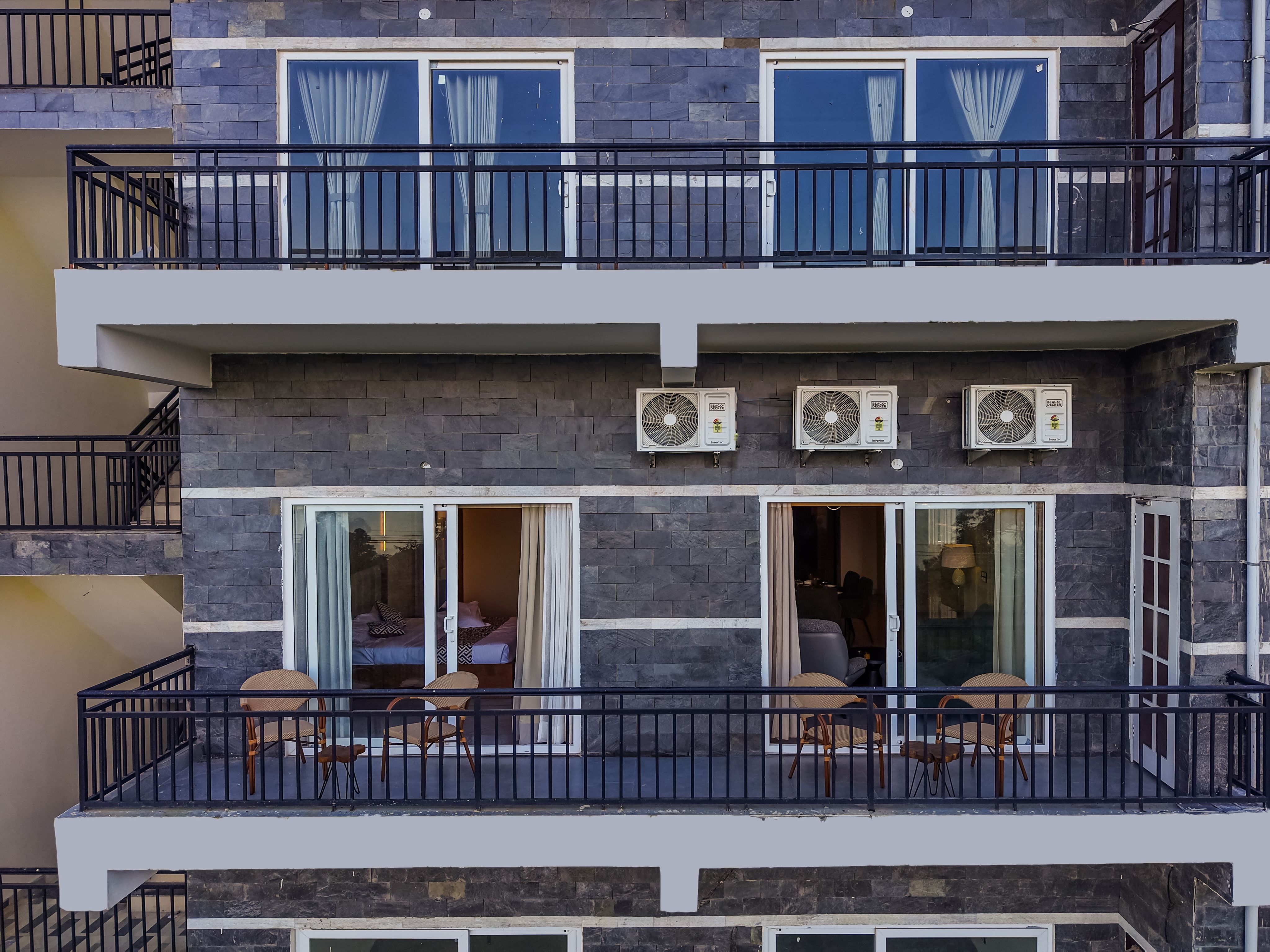 Dochi  |  4-BHK apartment with Hill Views, Living Room, & Balconies