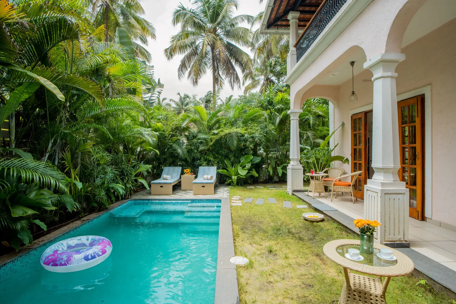 Celest Villa, Goa - Private Pool with Seating Area