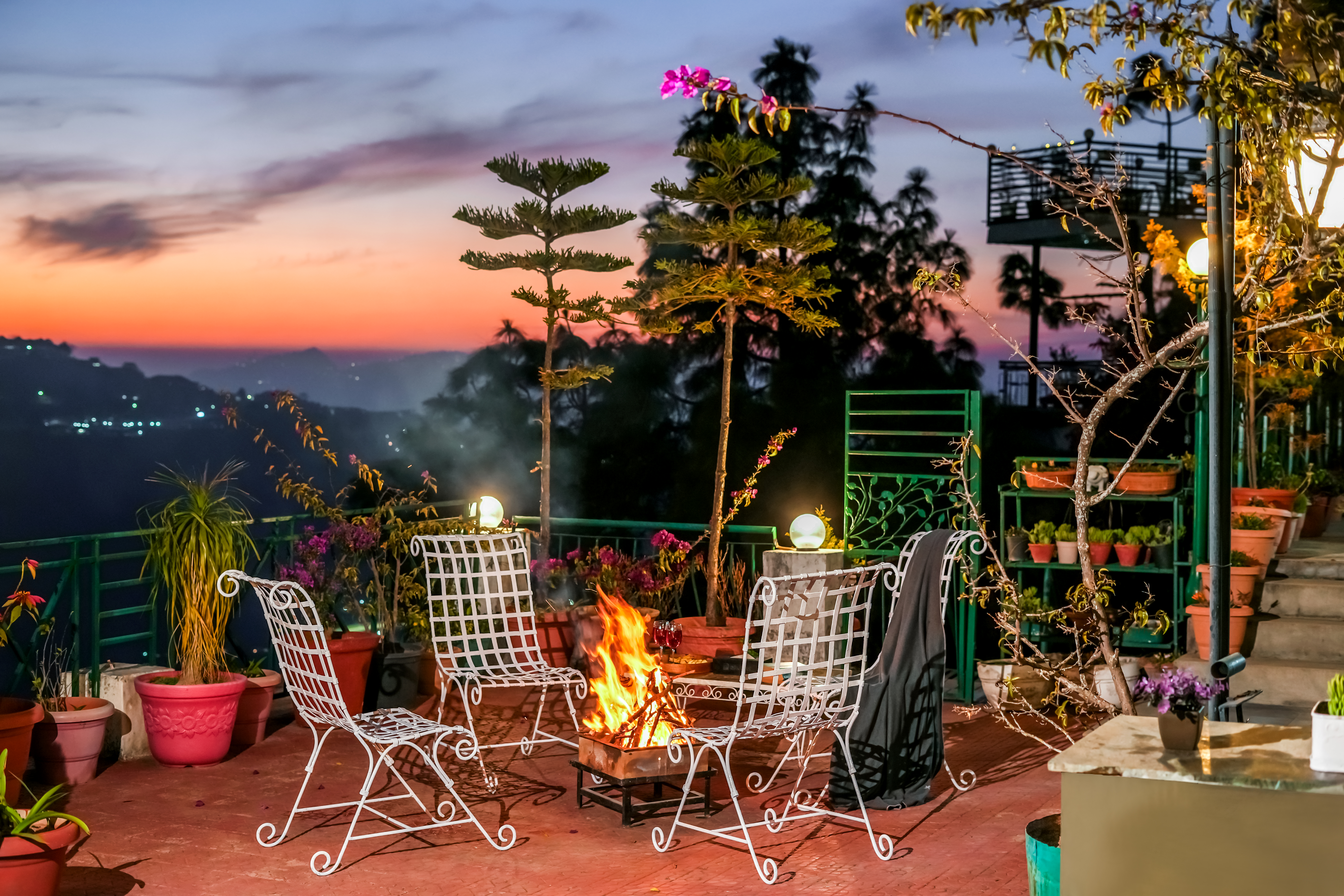 Outside sitting area