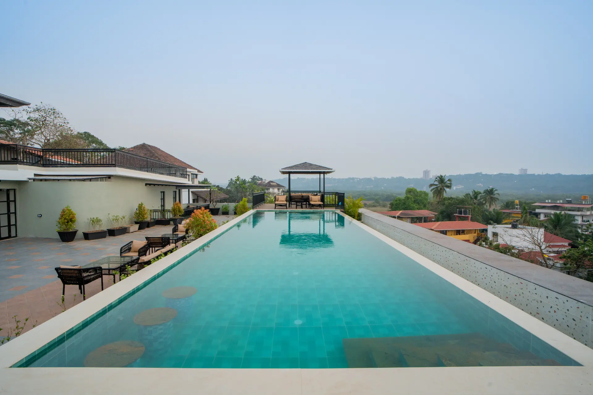 Kamerios Skye | 1-BHK | Jacuzzi | Balcony | Rooftop Pool | Lift  - Image 4