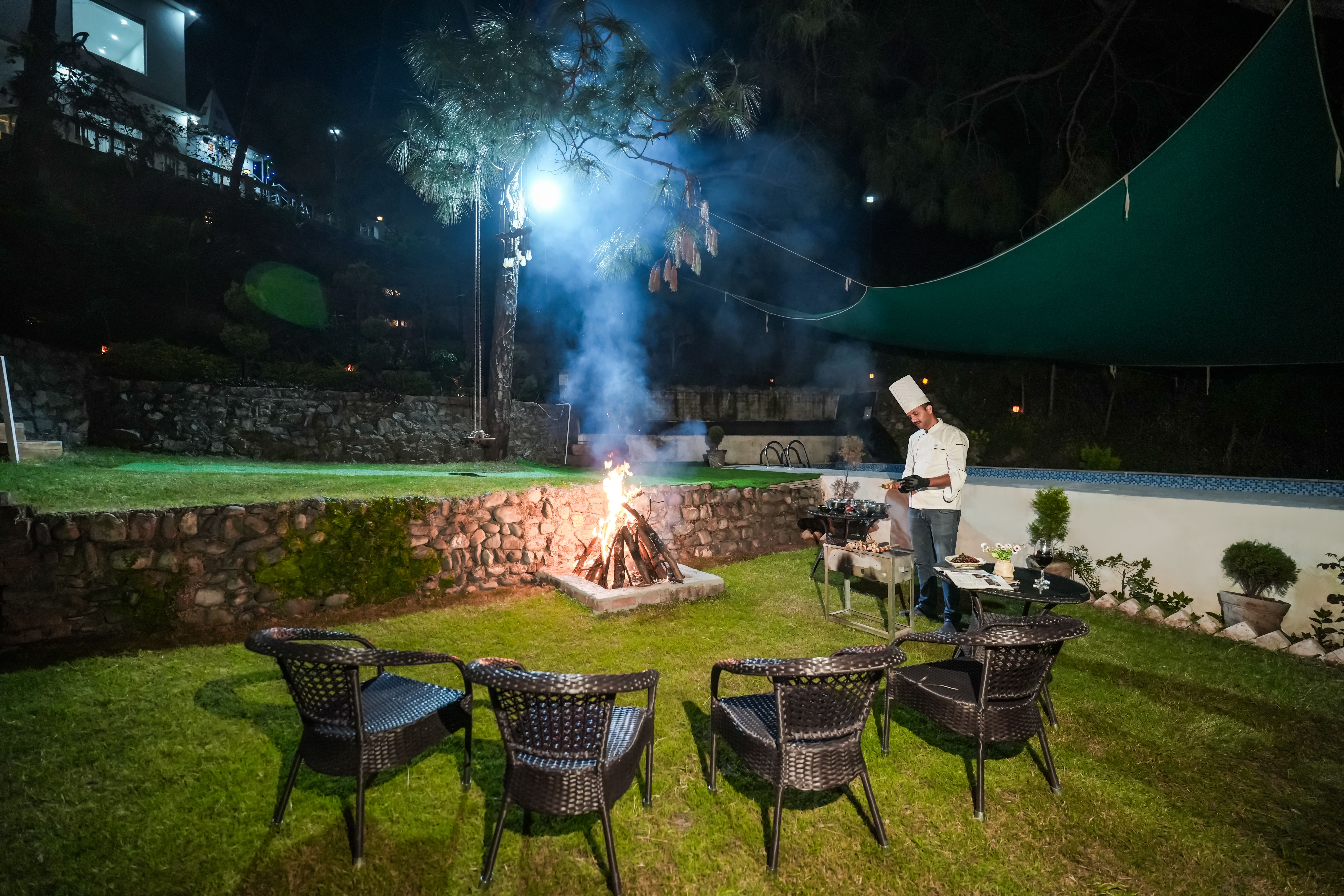 Outdoor seating area