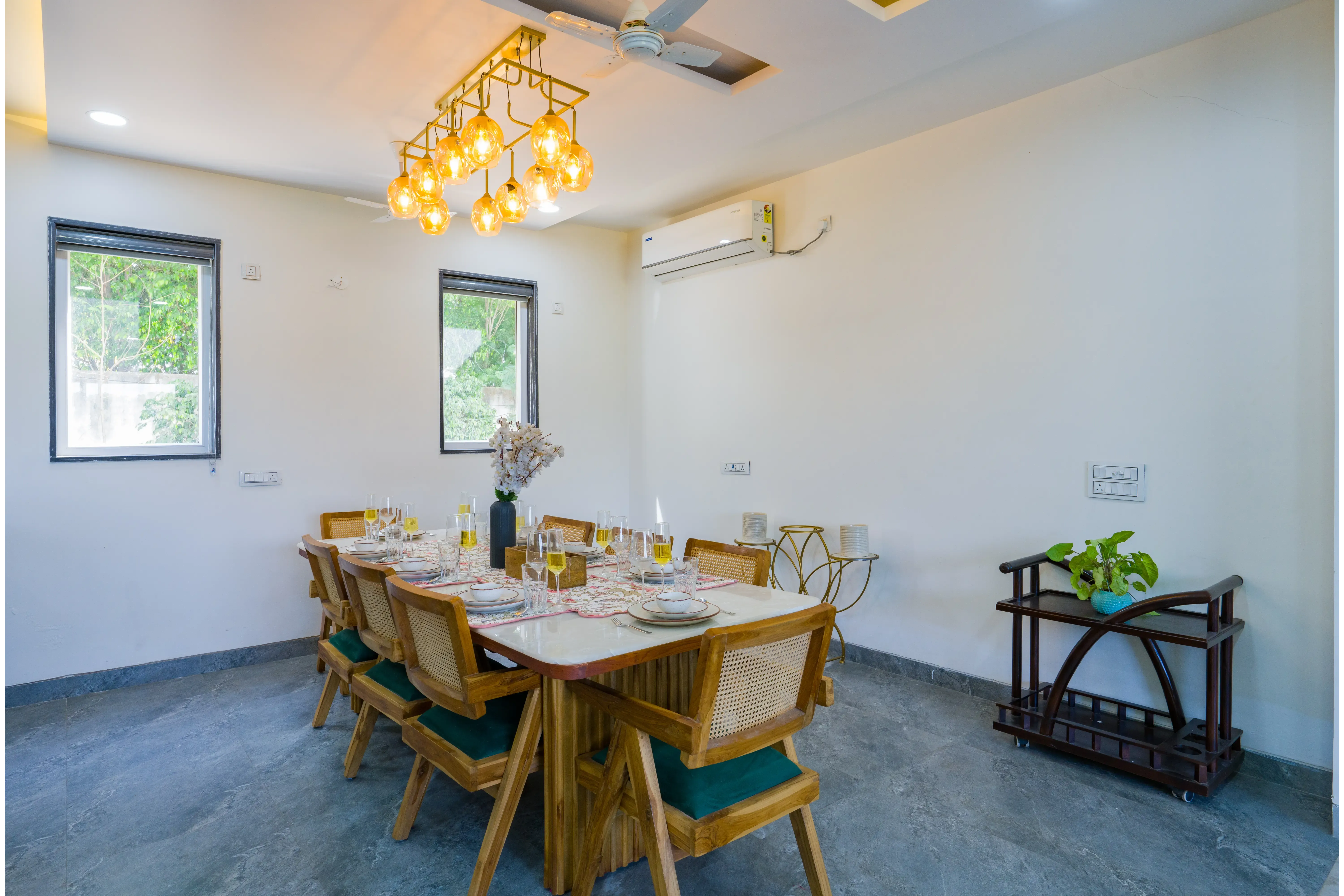 AdhiVa Retreat Farmhouse, Delhi NCR - Dining Room