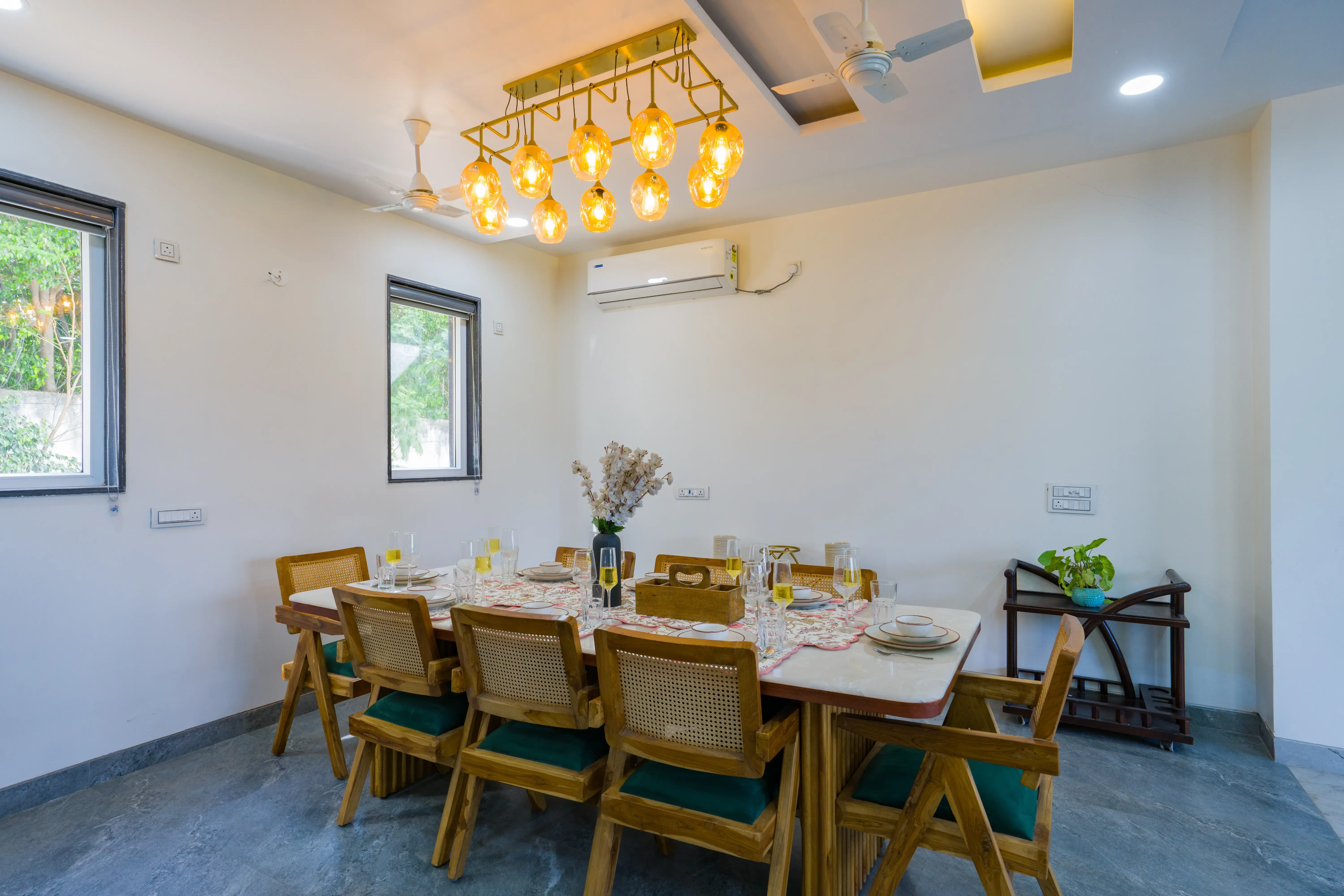 AdhiVa Retreat Farmhouse, Delhi NCR - Dining Room