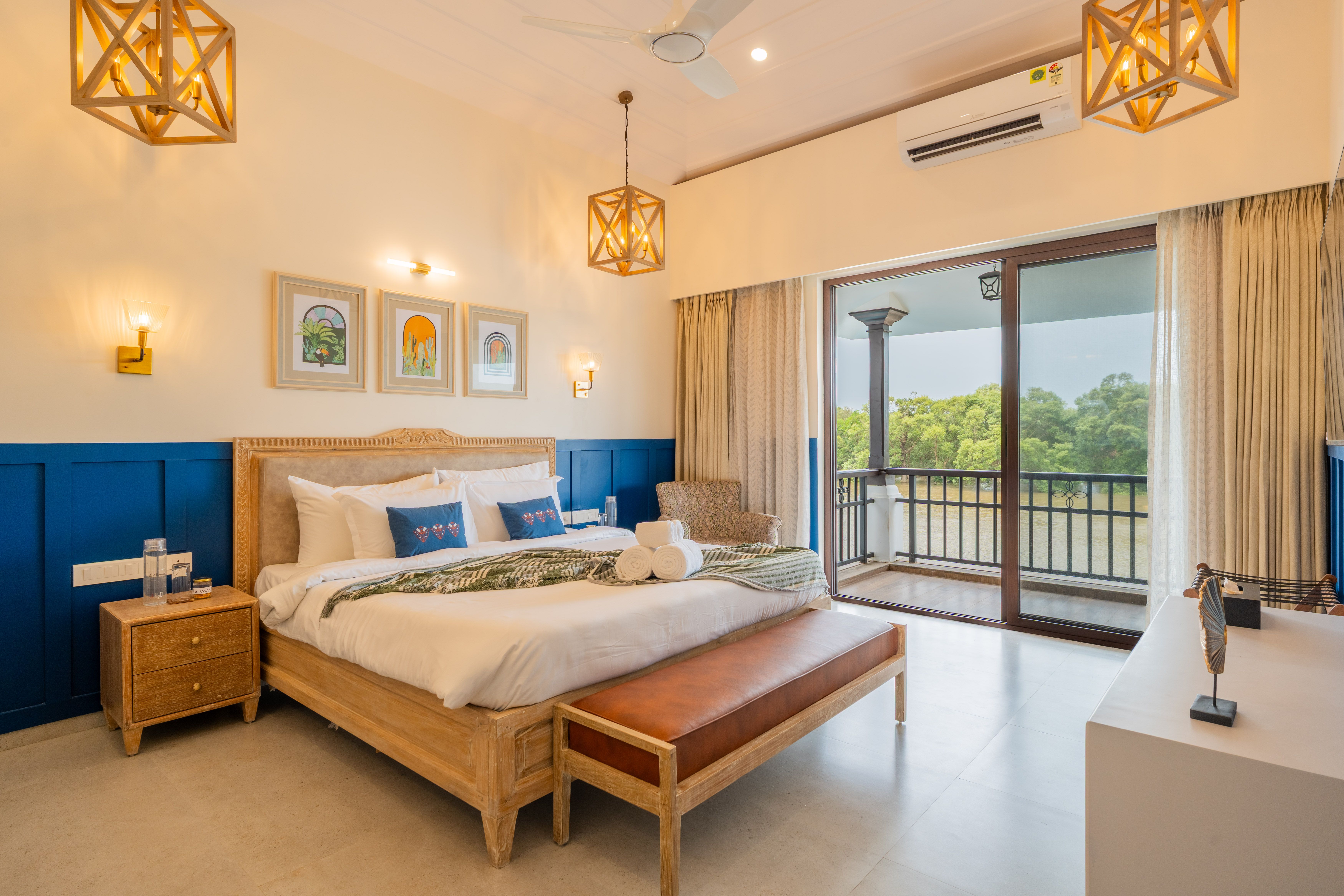 Bedroom-5- Rhapsody in Blue _Villa_Fleuve_North_Goa