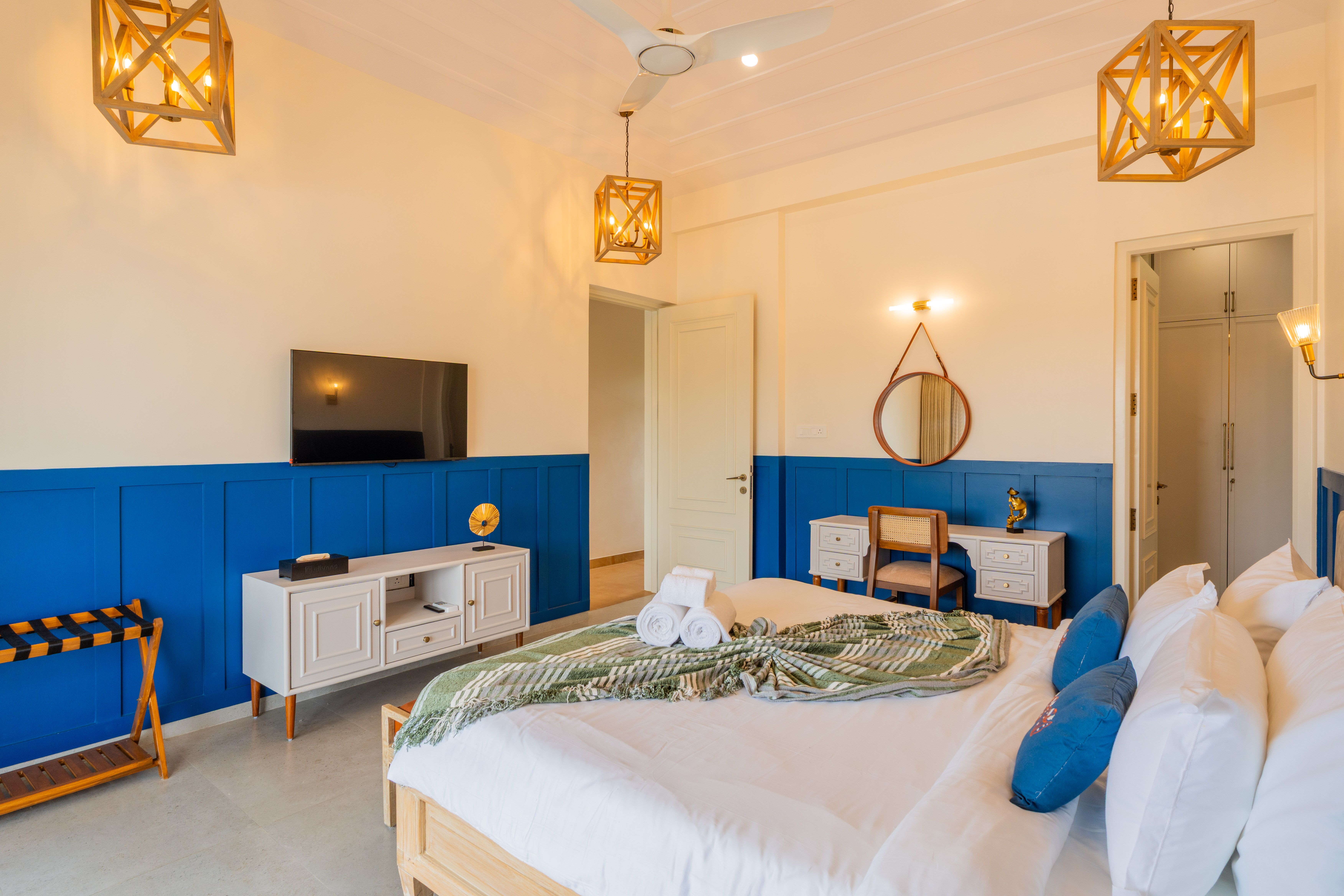 Bedroom-5- Rhapsody in Blue _Villa_Fleuve_North_Goa