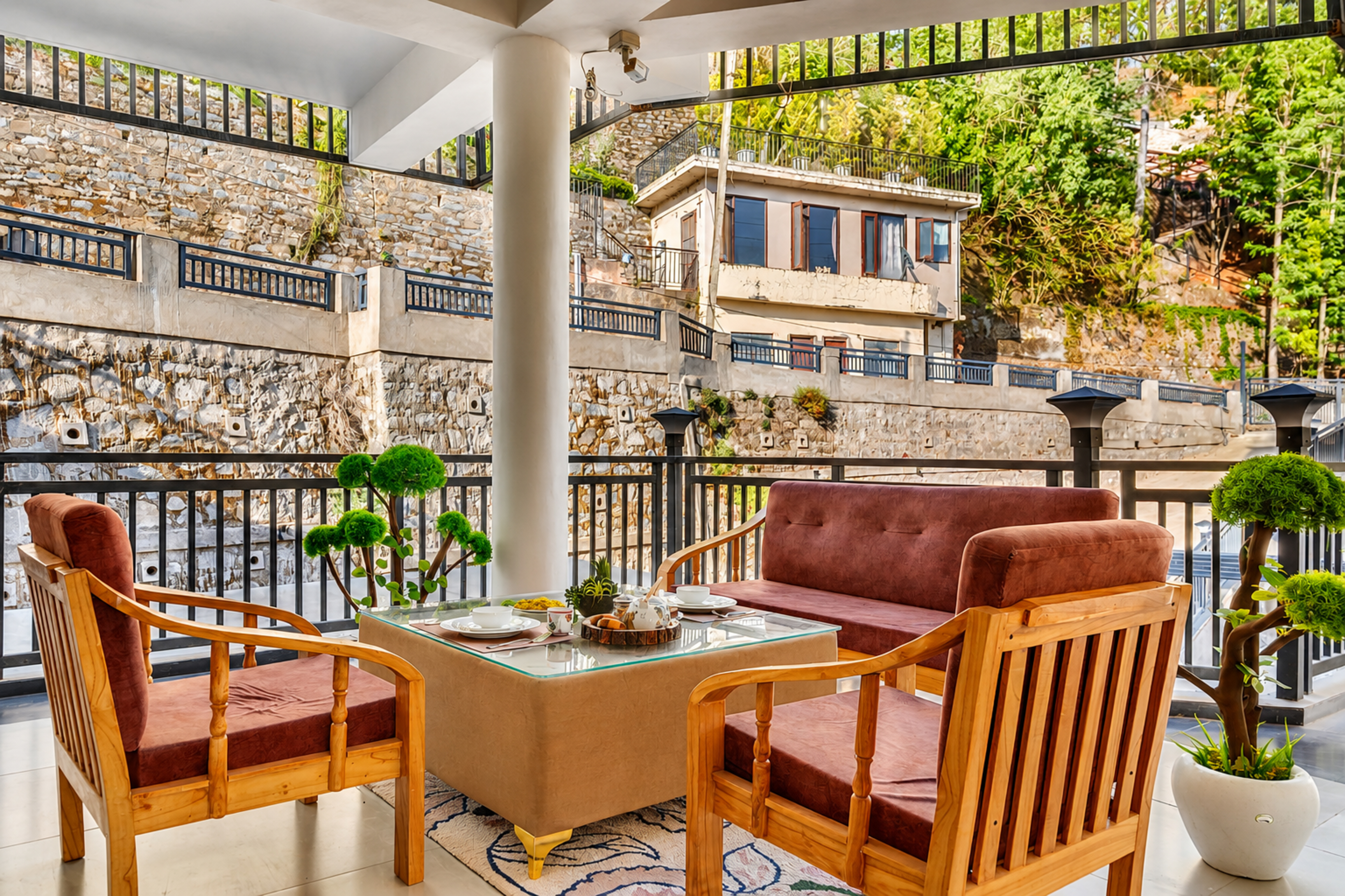 Outdoor seating area
