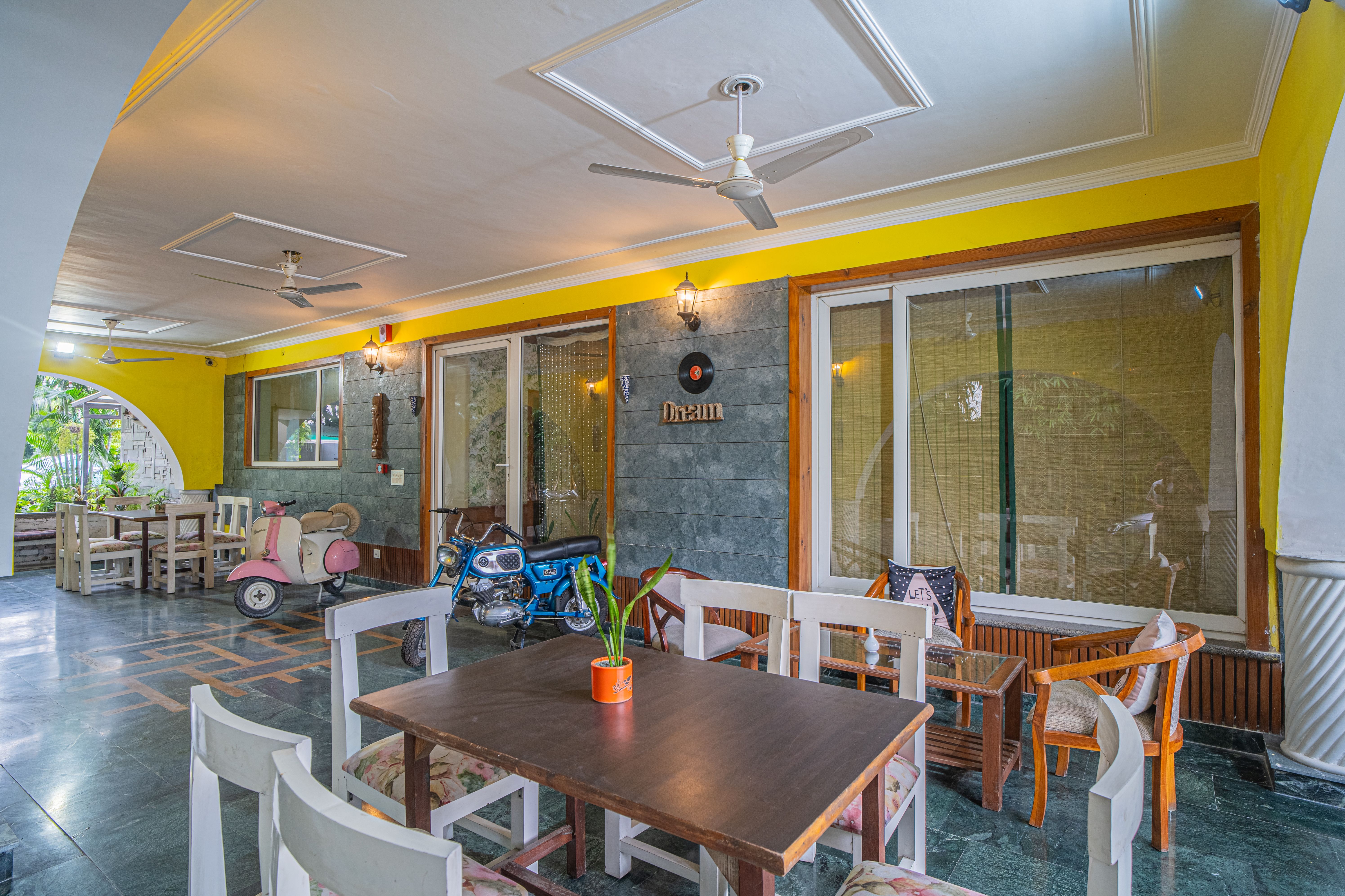 Outdoor dining area