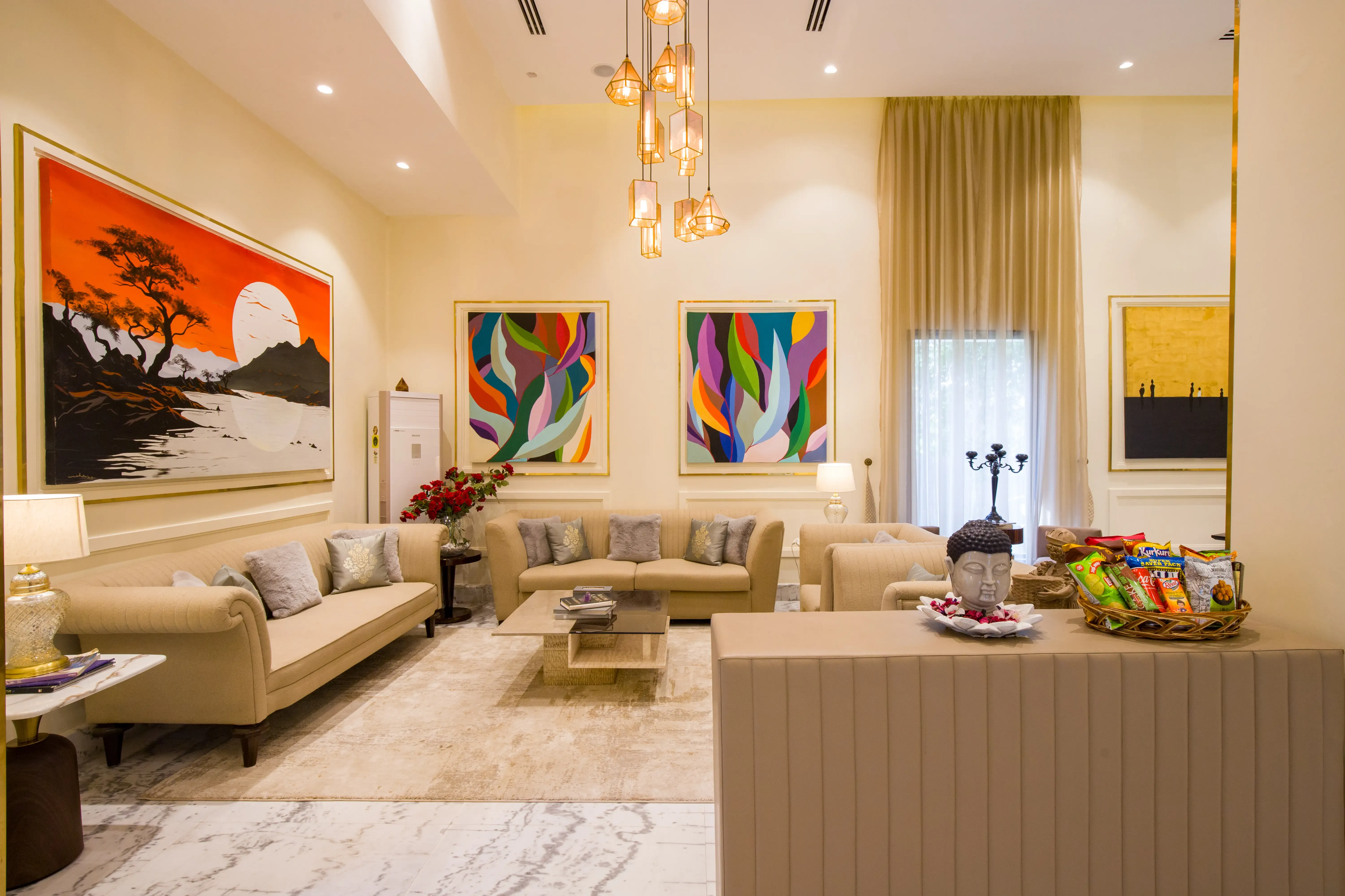 Ibiza Farmhouse, Delhi - Living room