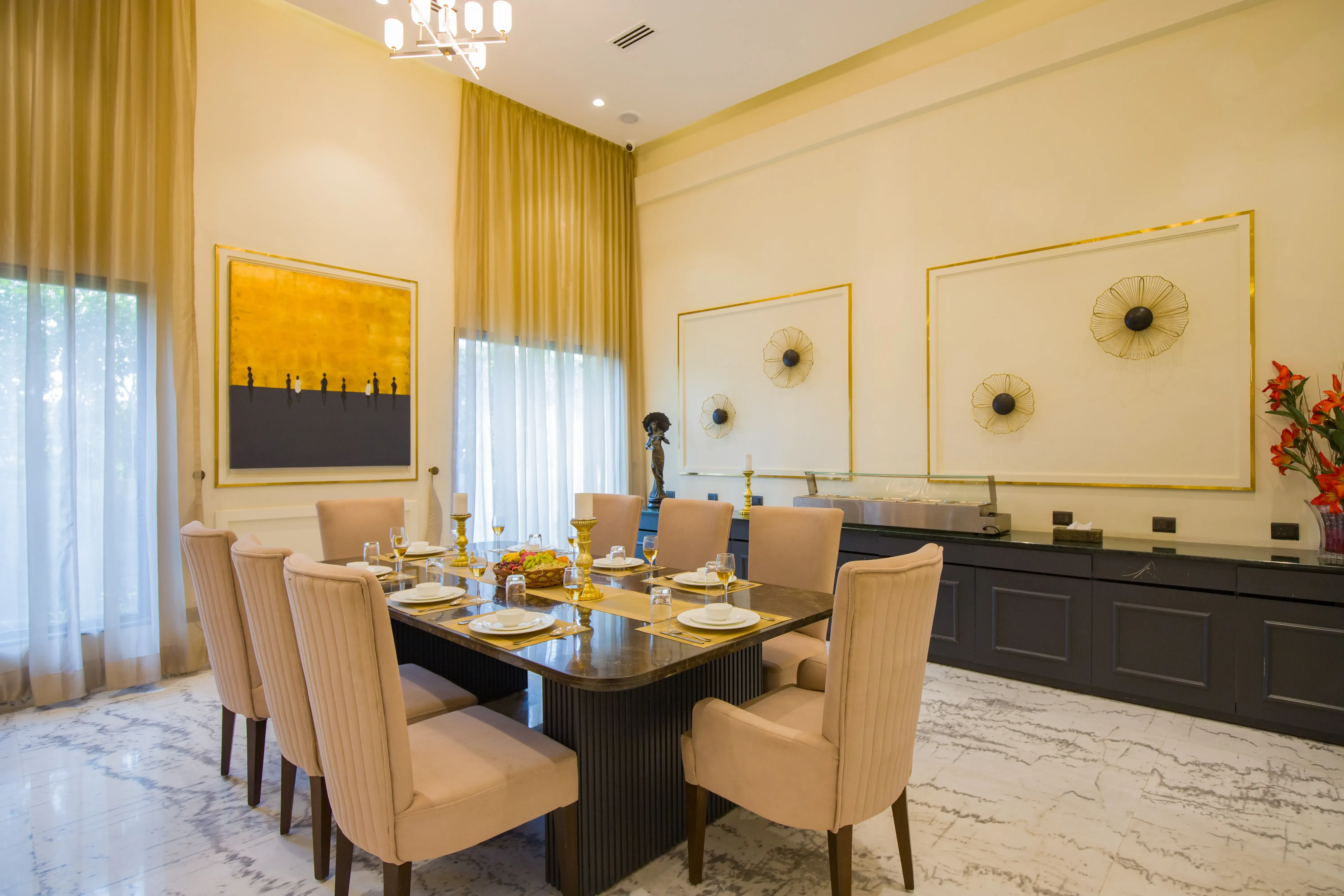 Ibiza Farmhouse, Delhi - Dining room