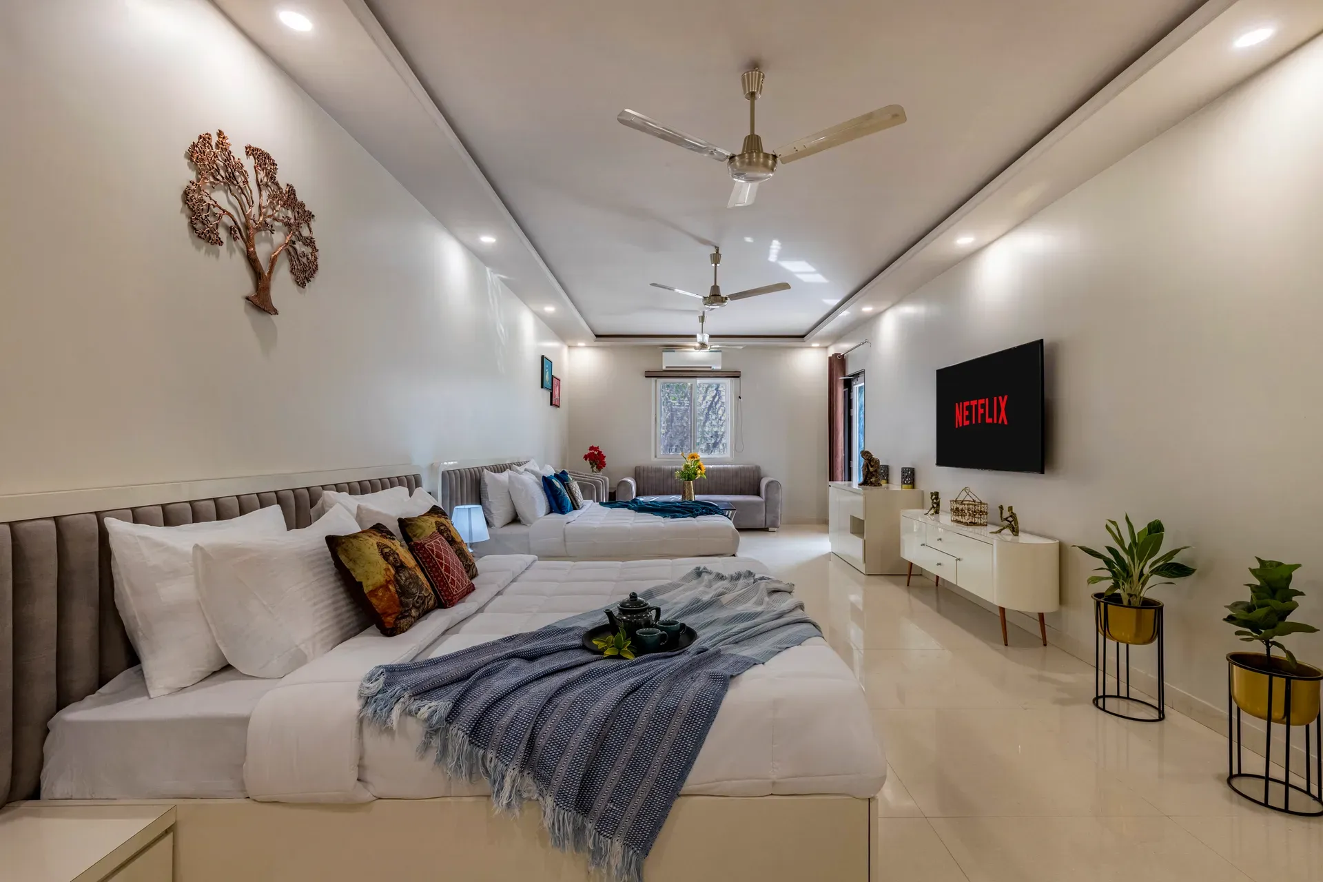 Enchantia | Pet-friendly 6-BHK Retreat With Private Pool, Garden & Party Hall