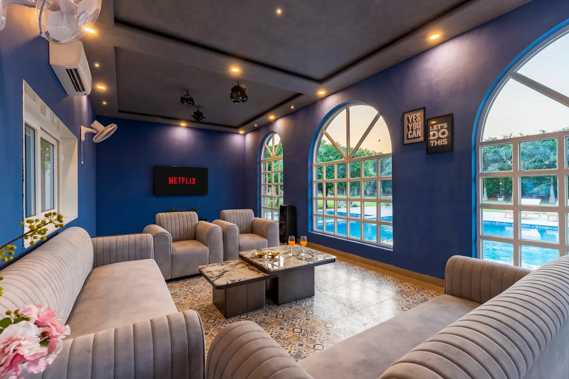 Enchantia | Pet-friendly 6-BHK Retreat With Private Pool, Garden & Party Hall