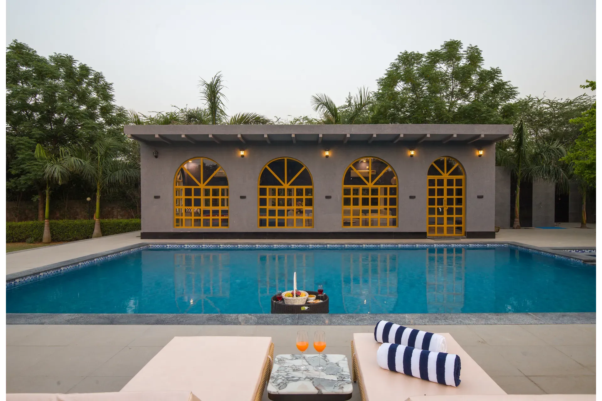 Enchantia | Pet-friendly 6-BHK Retreat With Private Pool, Garden & Party Hall
