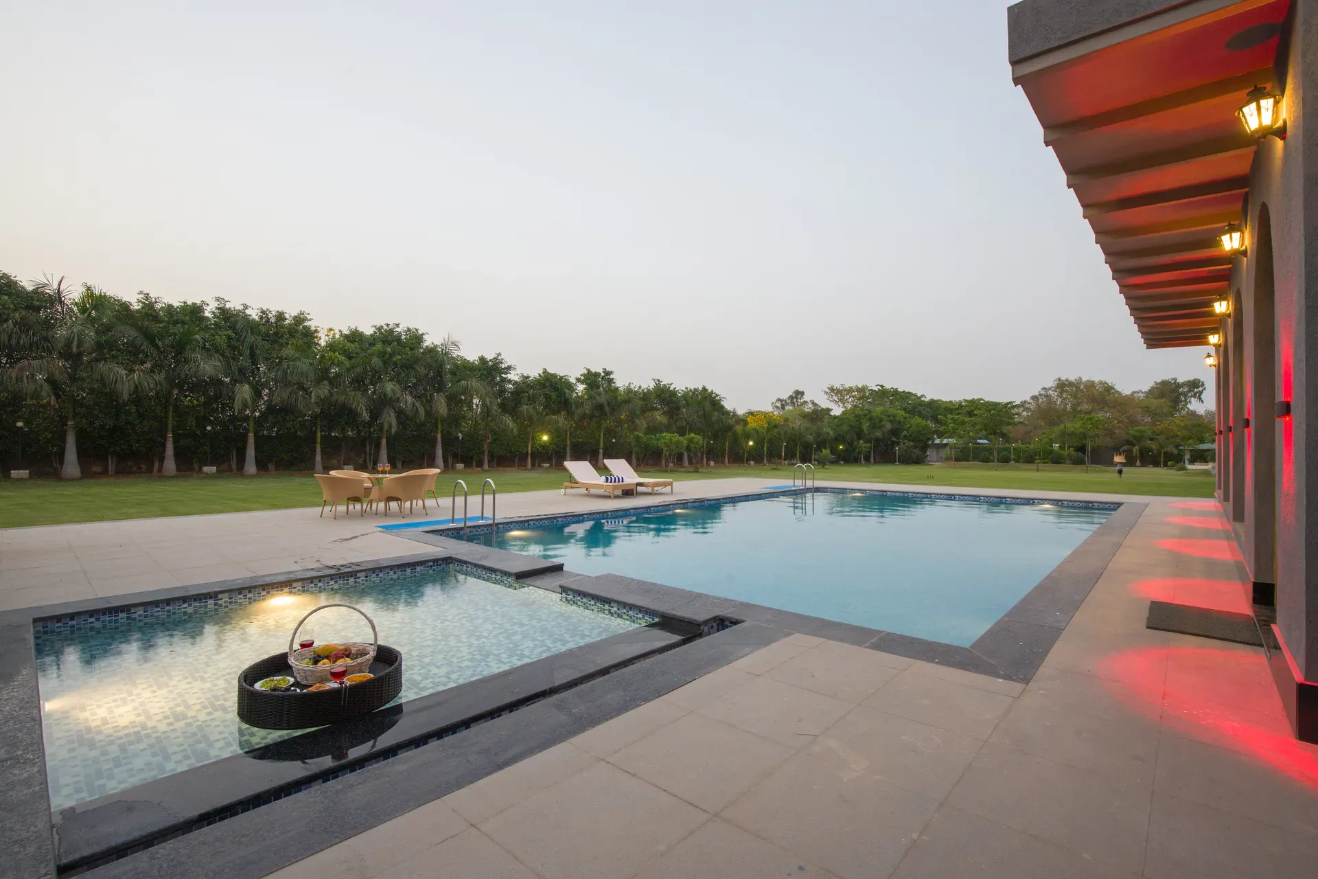Enchantia | Pet-friendly 6-BHK Retreat With Private Pool, Garden & Party Hall