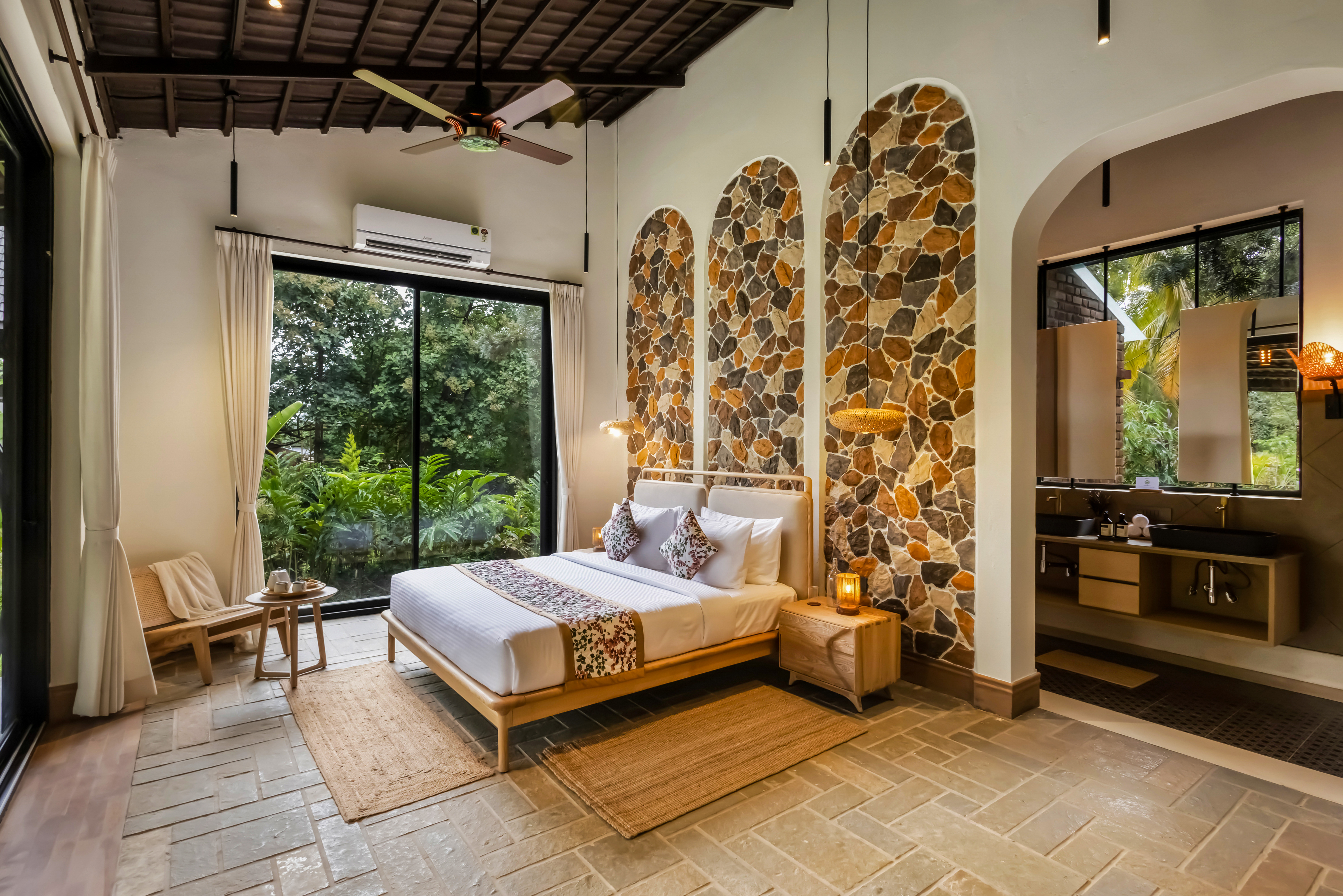 Pet-Friendly 3 BHK Farm Villa with Open-Air Movie Lounge, Fire Pit, Cabana & Landscaped Garden — photo 23