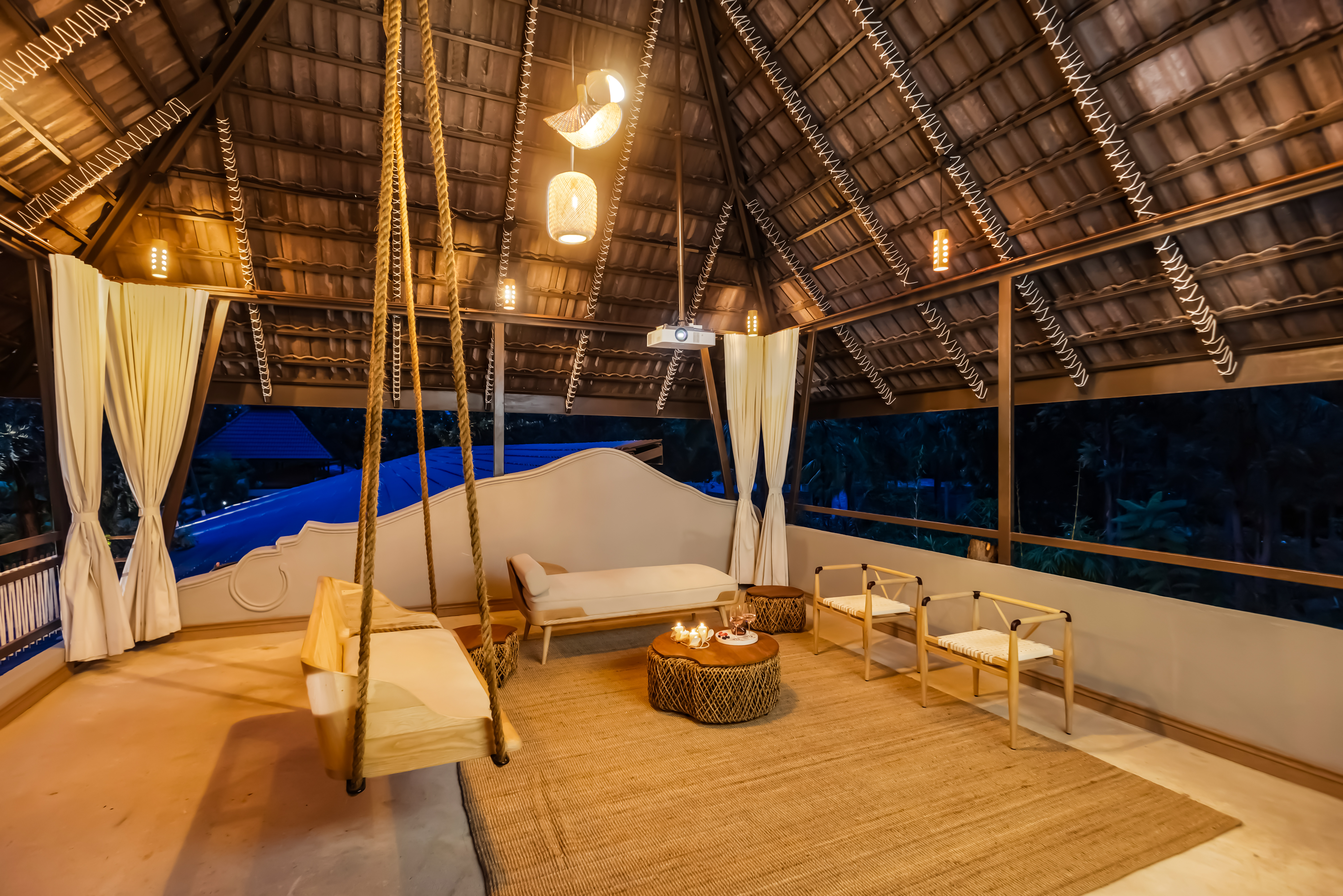 Pet-Friendly 3 BHK Farm Villa with Open-Air Movie Lounge, Fire Pit, Cabana & Landscaped Garden — photo 33
