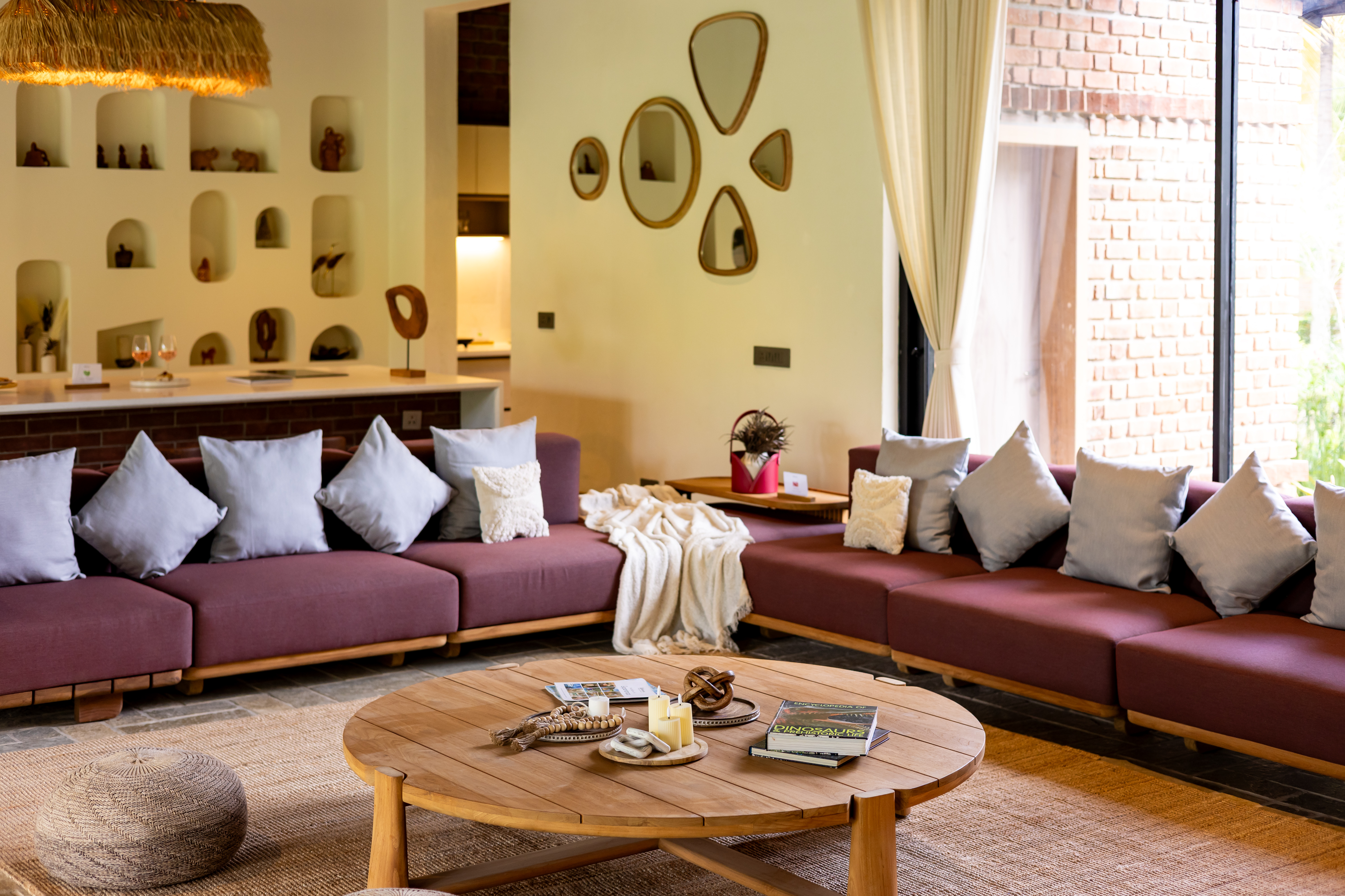 Pet-Friendly 3 BHK Farm Villa with Open-Air Movie Lounge, Fire Pit, Cabana & Landscaped Garden — photo 12