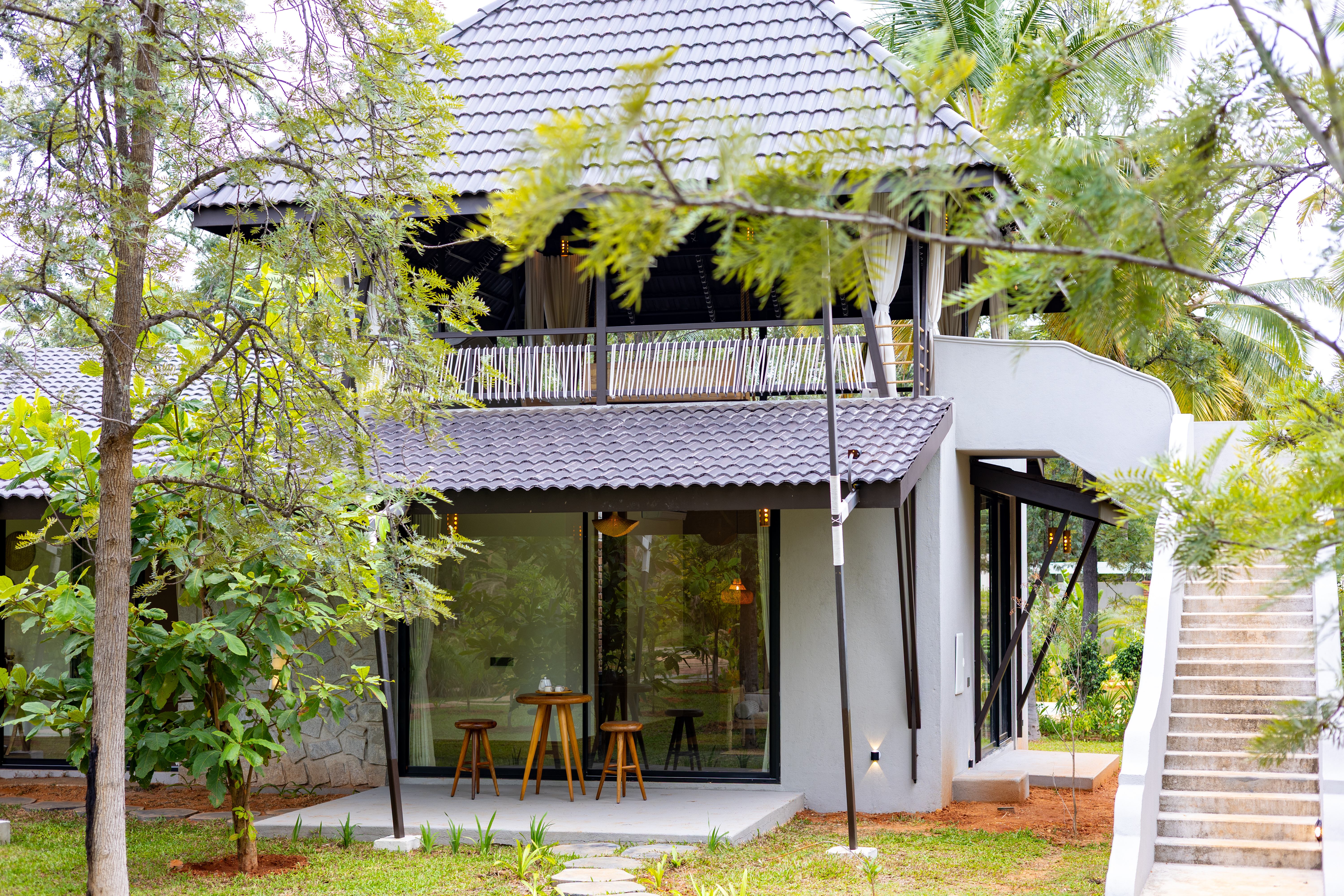 Pet-Friendly 3 BHK Farm Villa with Open-Air Movie Lounge, Fire Pit, Cabana & Landscaped Garden — photo 8