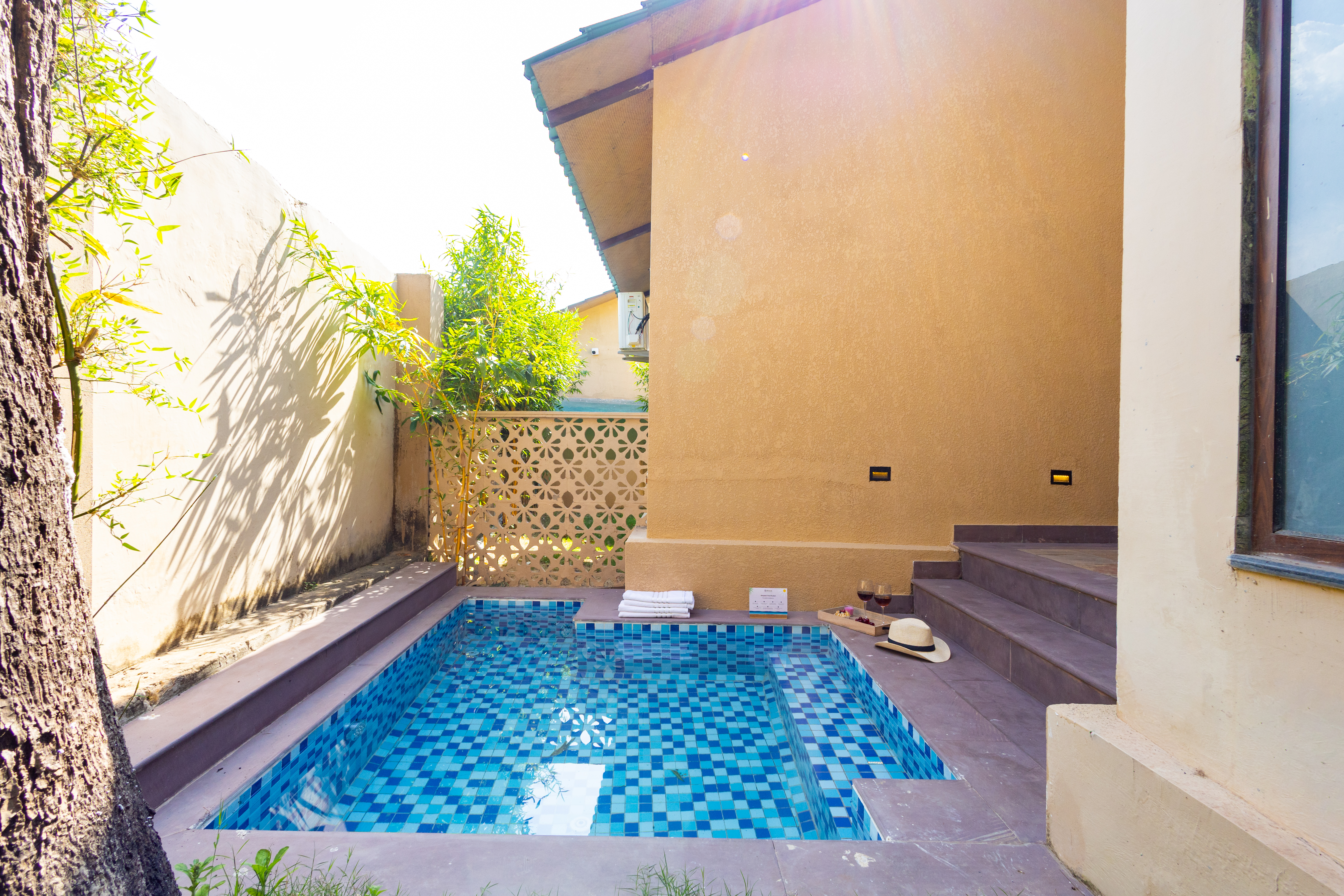 1-Room with Private Pool, Sit-out area, Shared Pool & Garden on Main Ranthambore Road | Pet-Friendly — photo 8