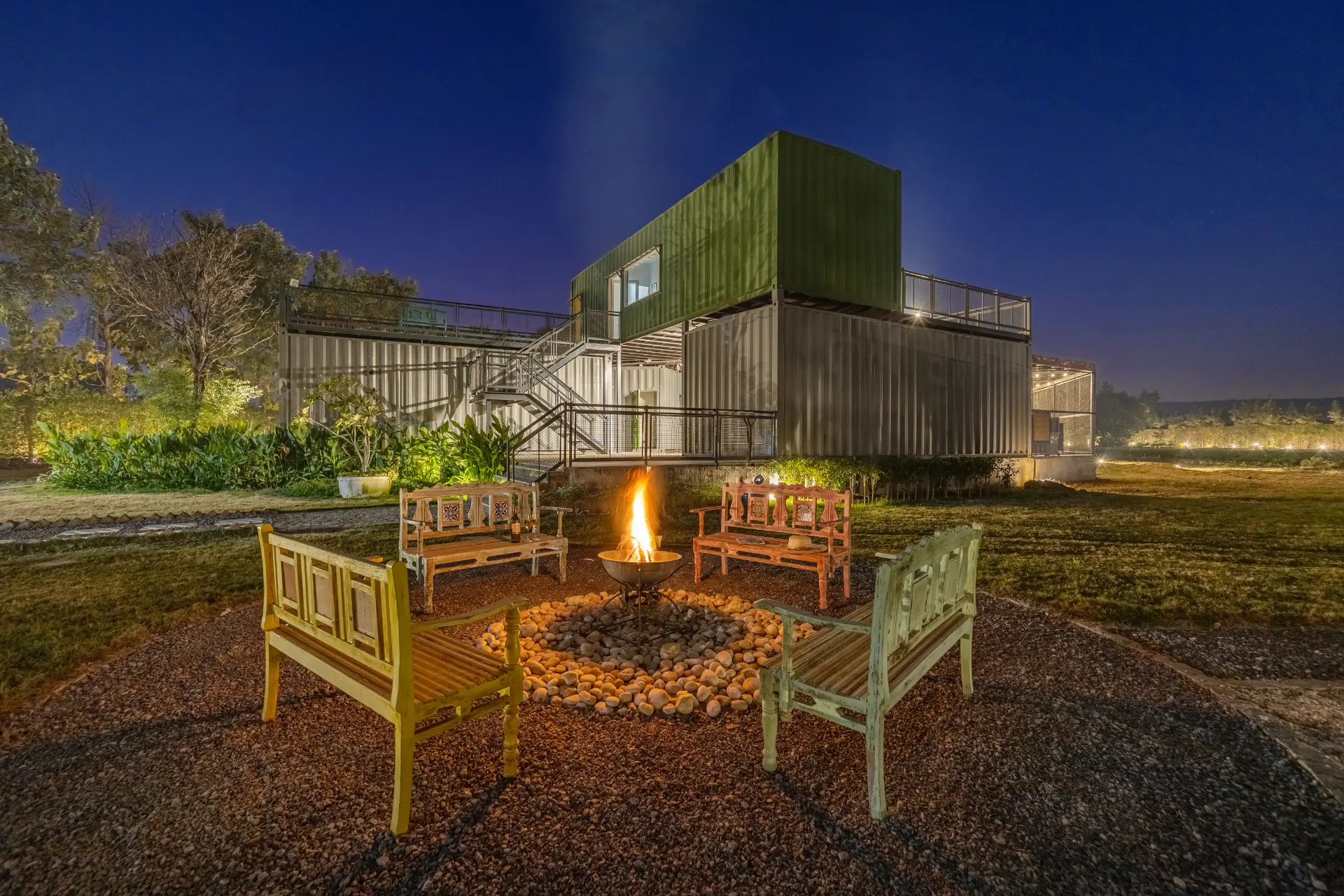 Hidden Oasis | 4-BHK | Mud house | Container | Gazebo | Garden | Pool | Machan | Pet-friendly  - Image 2