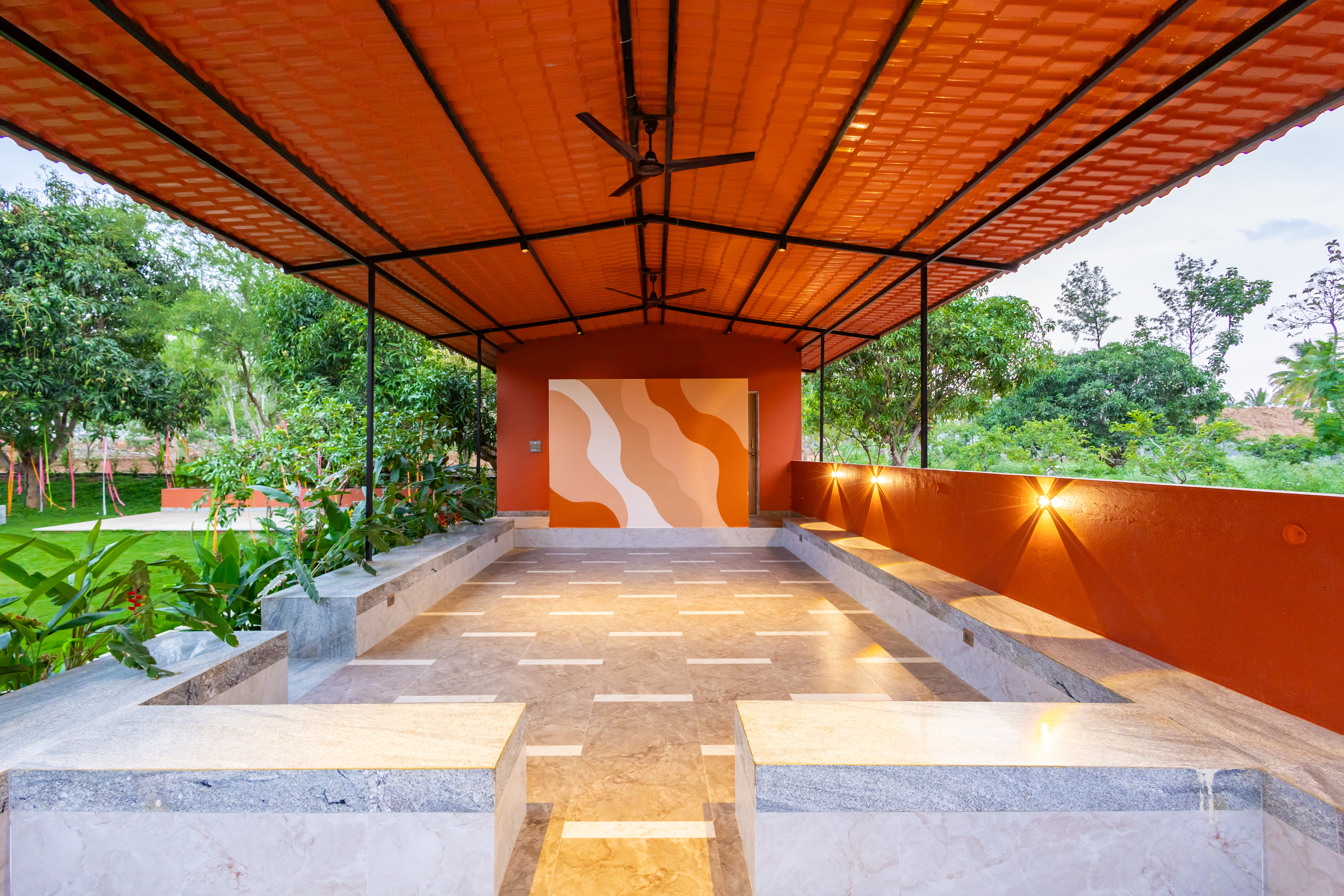 Shared patio