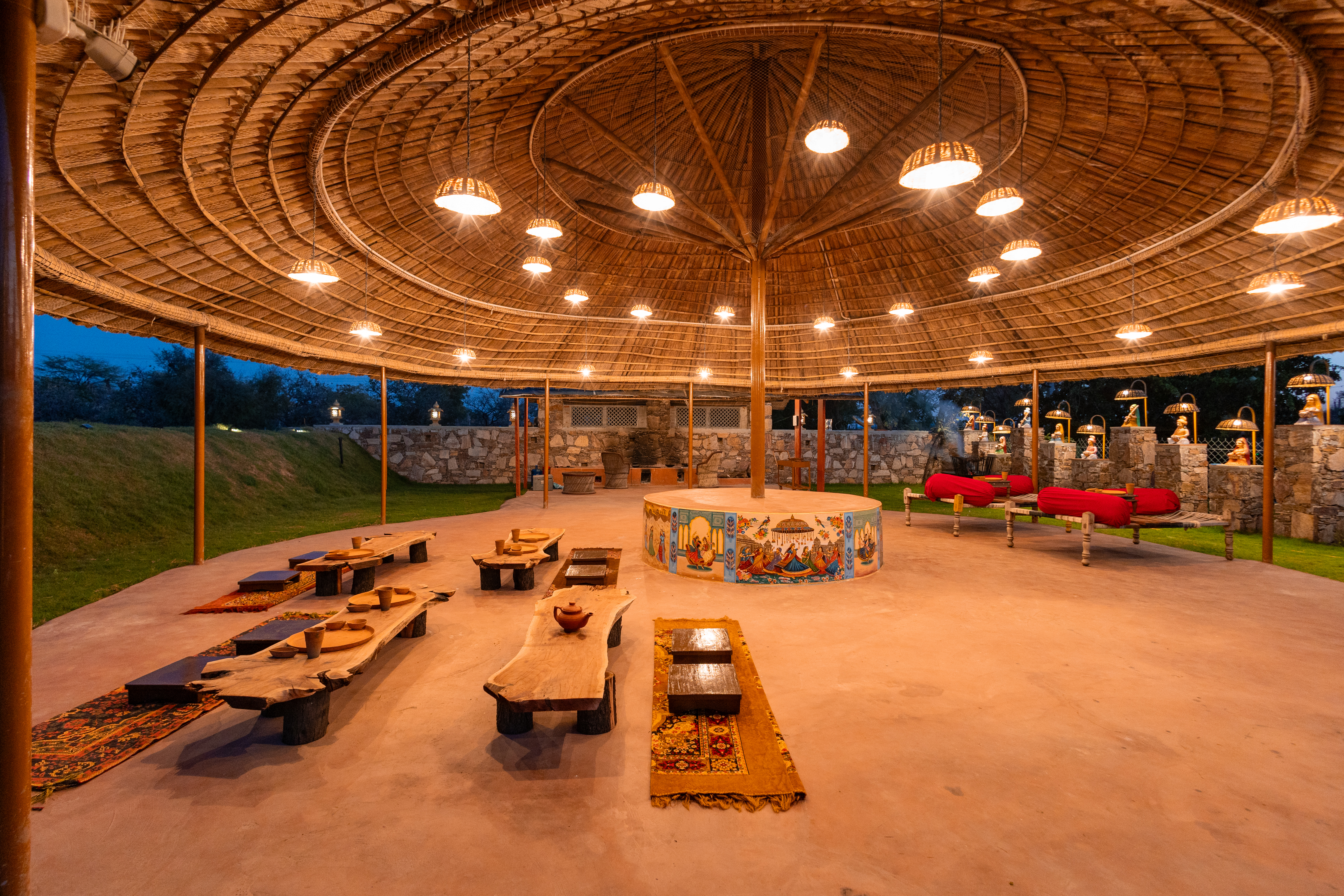 Rajasthani baithak pavilion