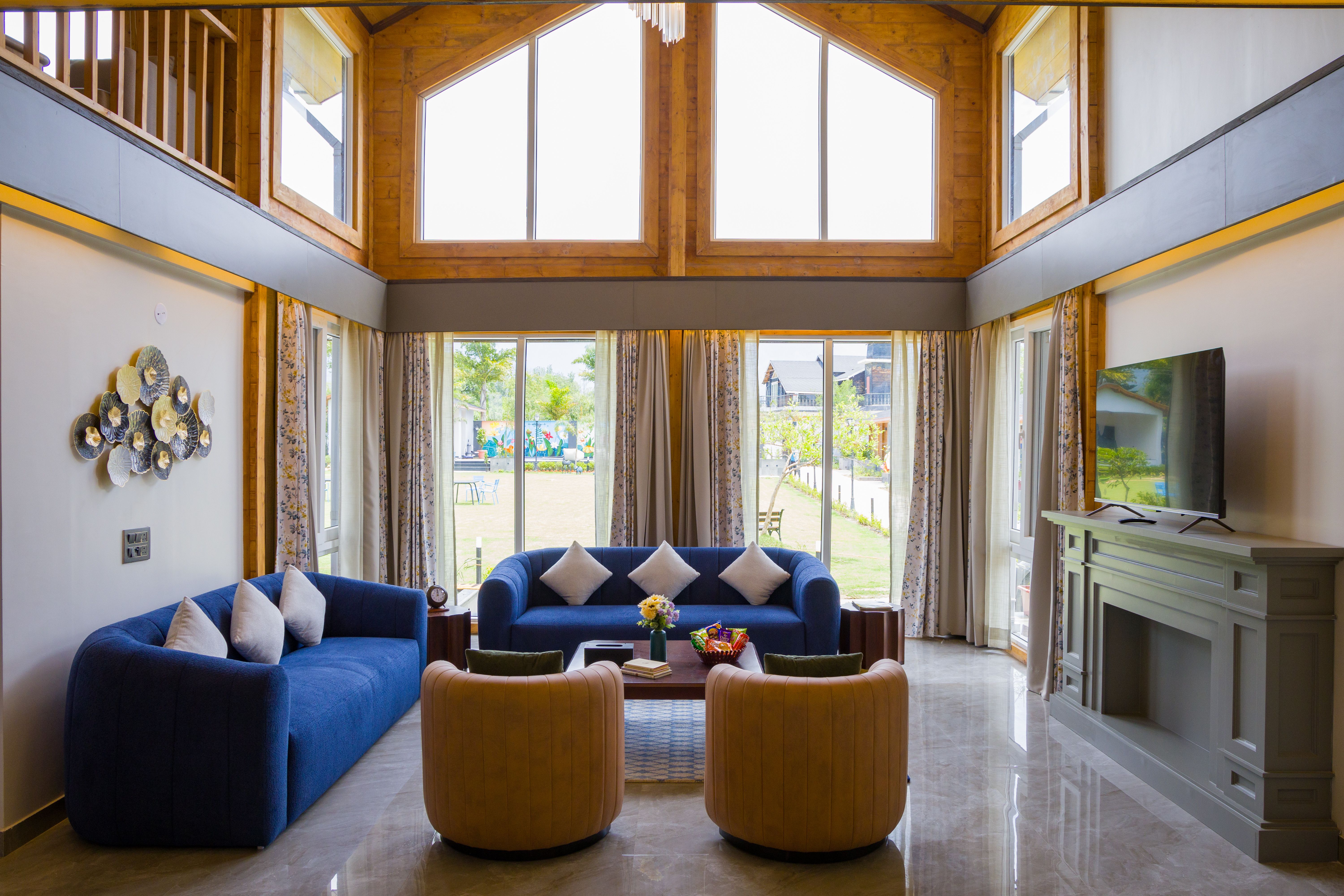 Esh Cottages Birch | Hillside 4-BHK Hideaway With Lush Garden, Common Pool, &  Gaming Zone