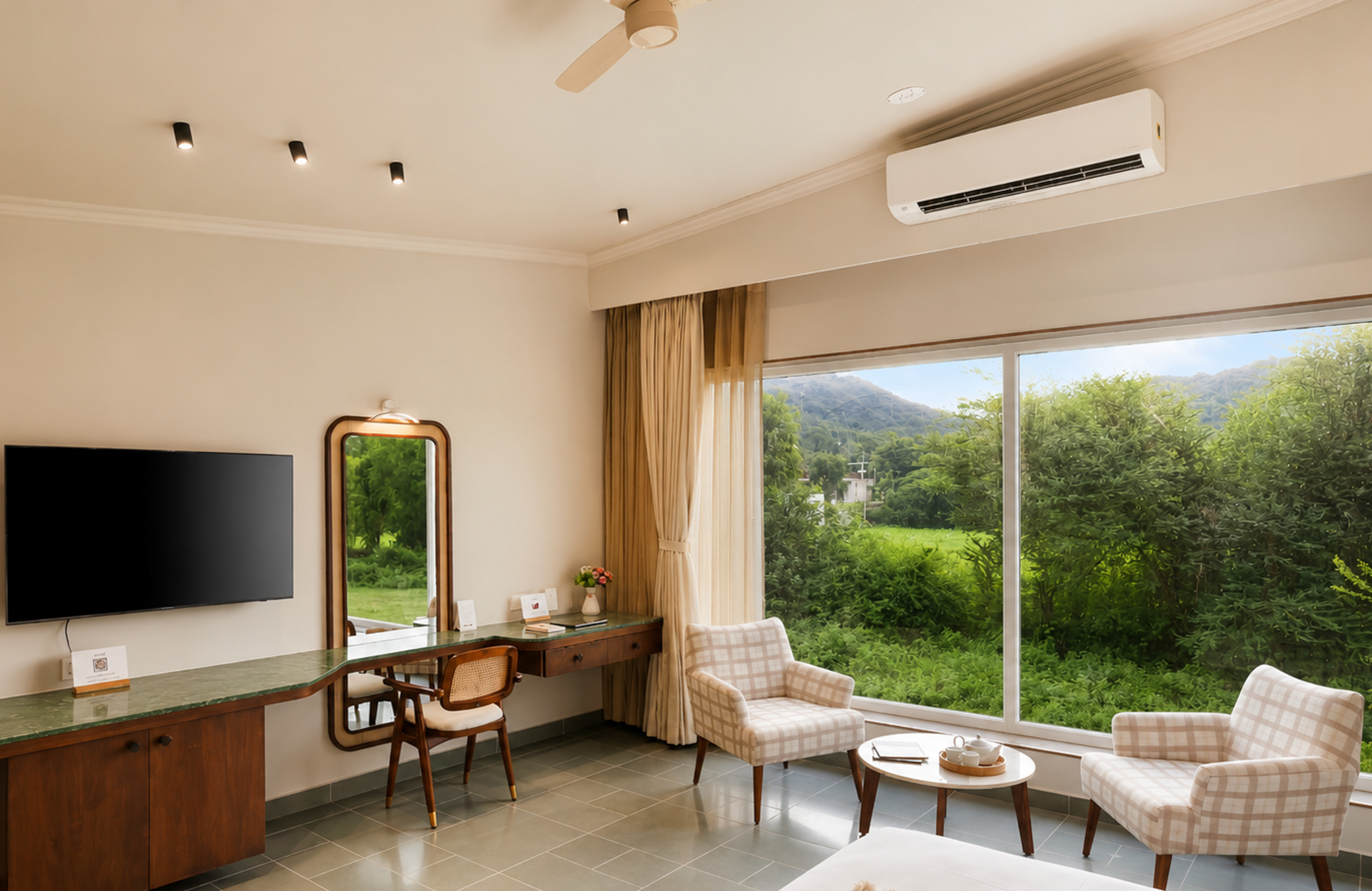 Pet-Friendly 1-Room Hotel Suite with Aravalli Hill Views — photo 13