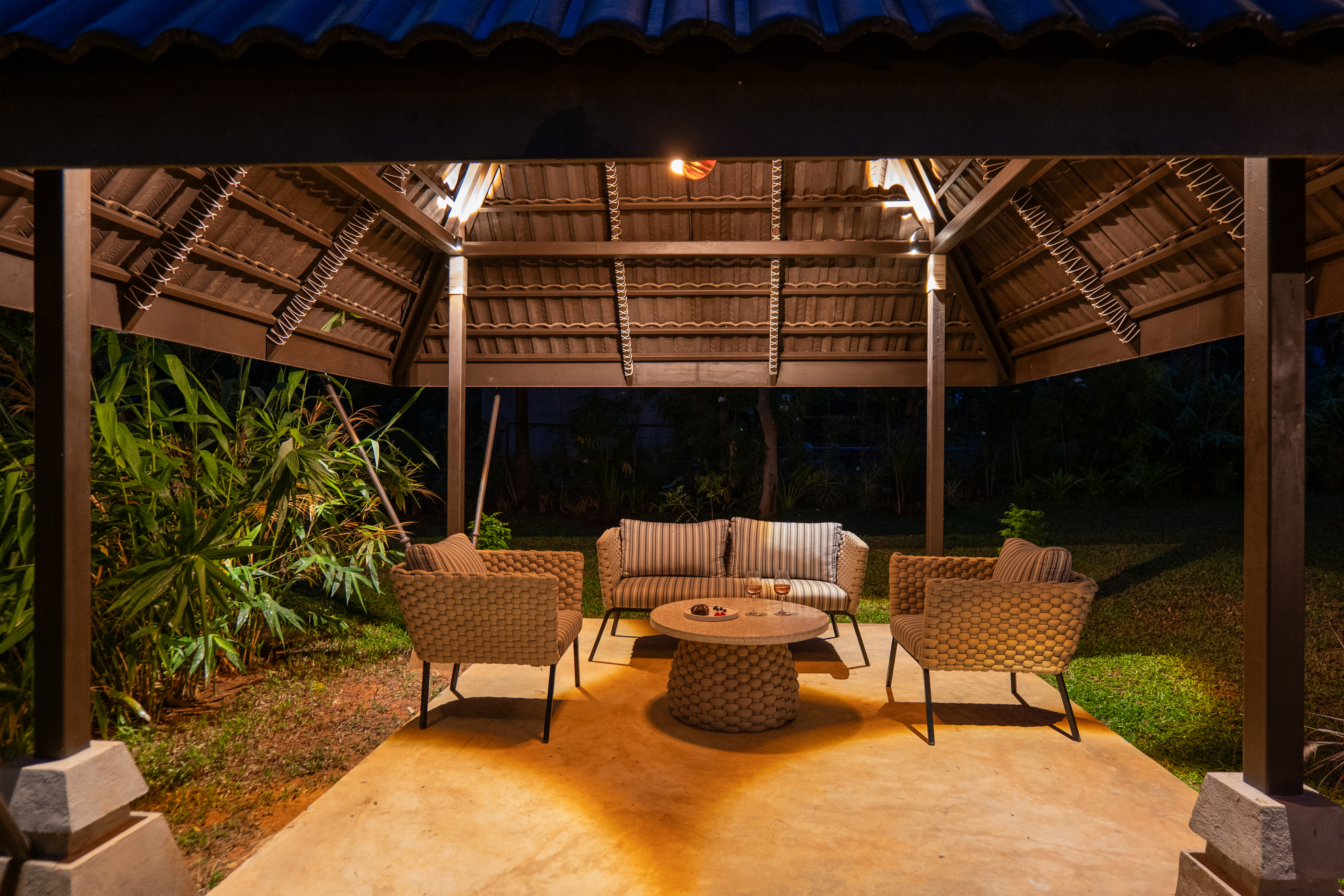 Pet-Friendly 3 BHK Farm Villa with Open-Air Movie Lounge, Fire Pit, Cabana & Landscaped Garden — photo 31
