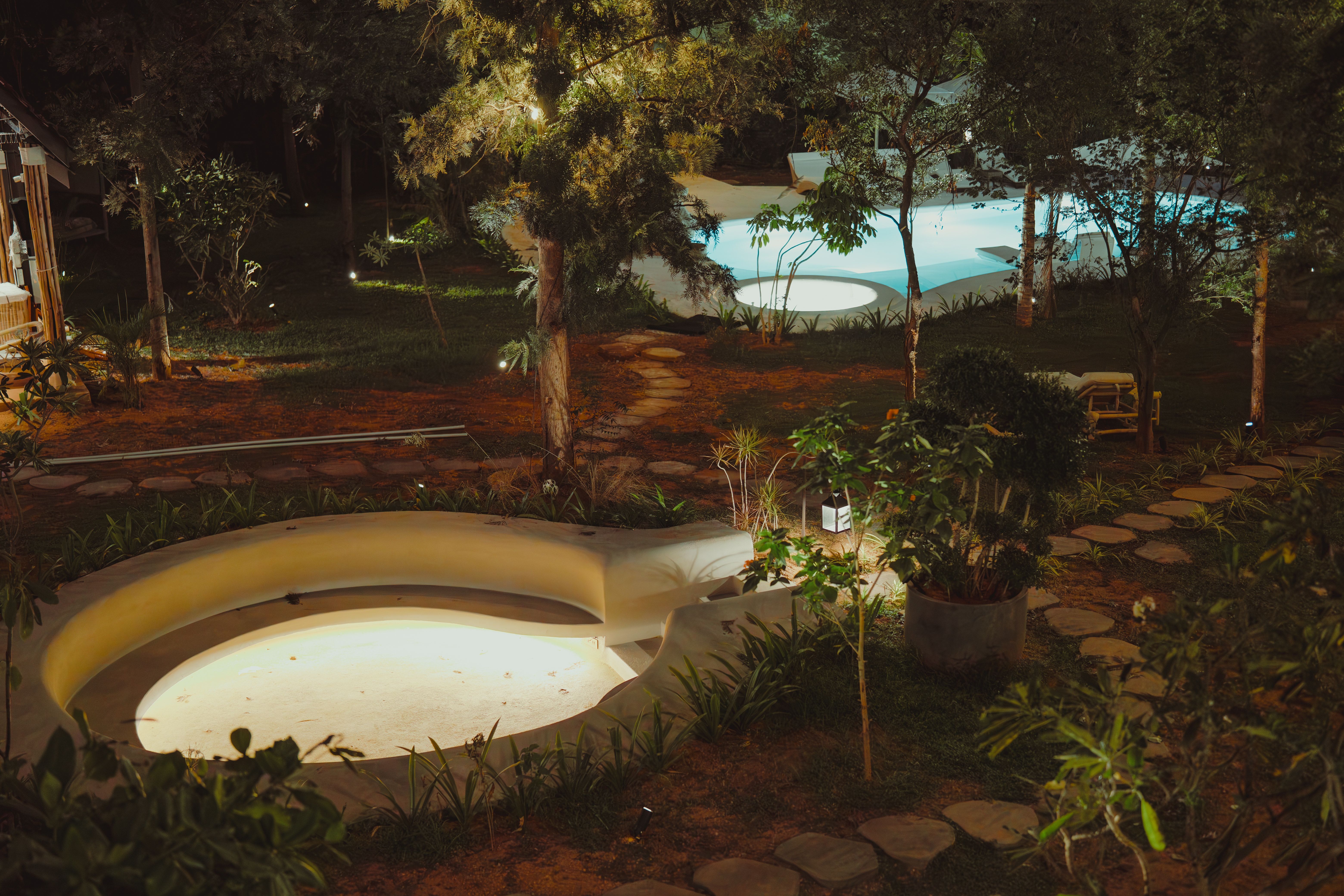 Common sunken fireplaces