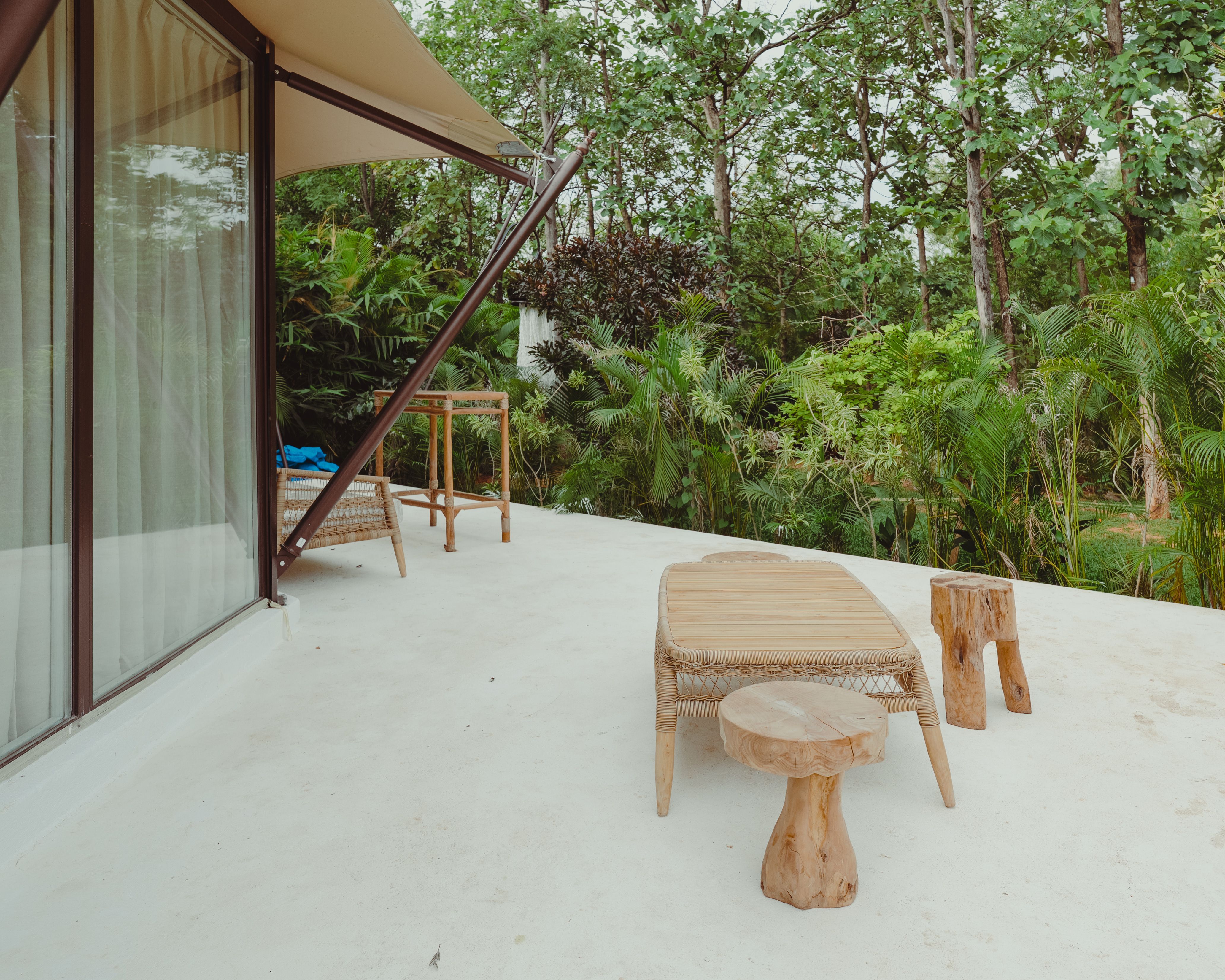 Private outdoor patio